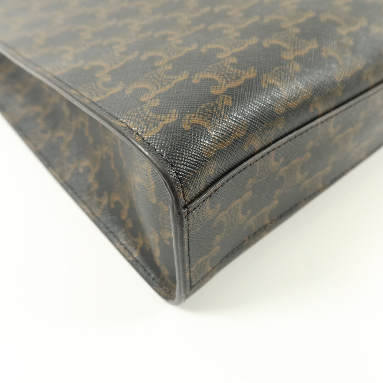 CELINE 塗層帆布Triomphe Cabas Vertical Large Tote手挽肩背兩用袋