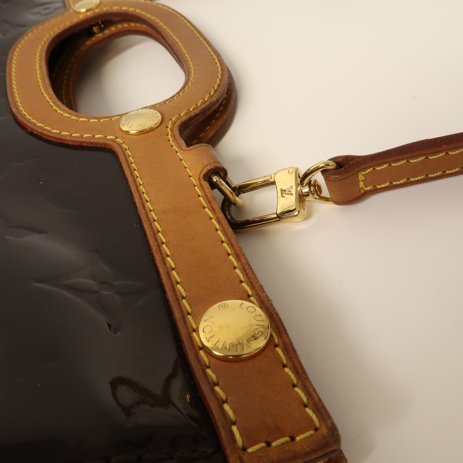 LOUIS VUITTON 【激減優惠】Vernis Roxbury Drive金扣手挽肩背兩用袋酒紅色