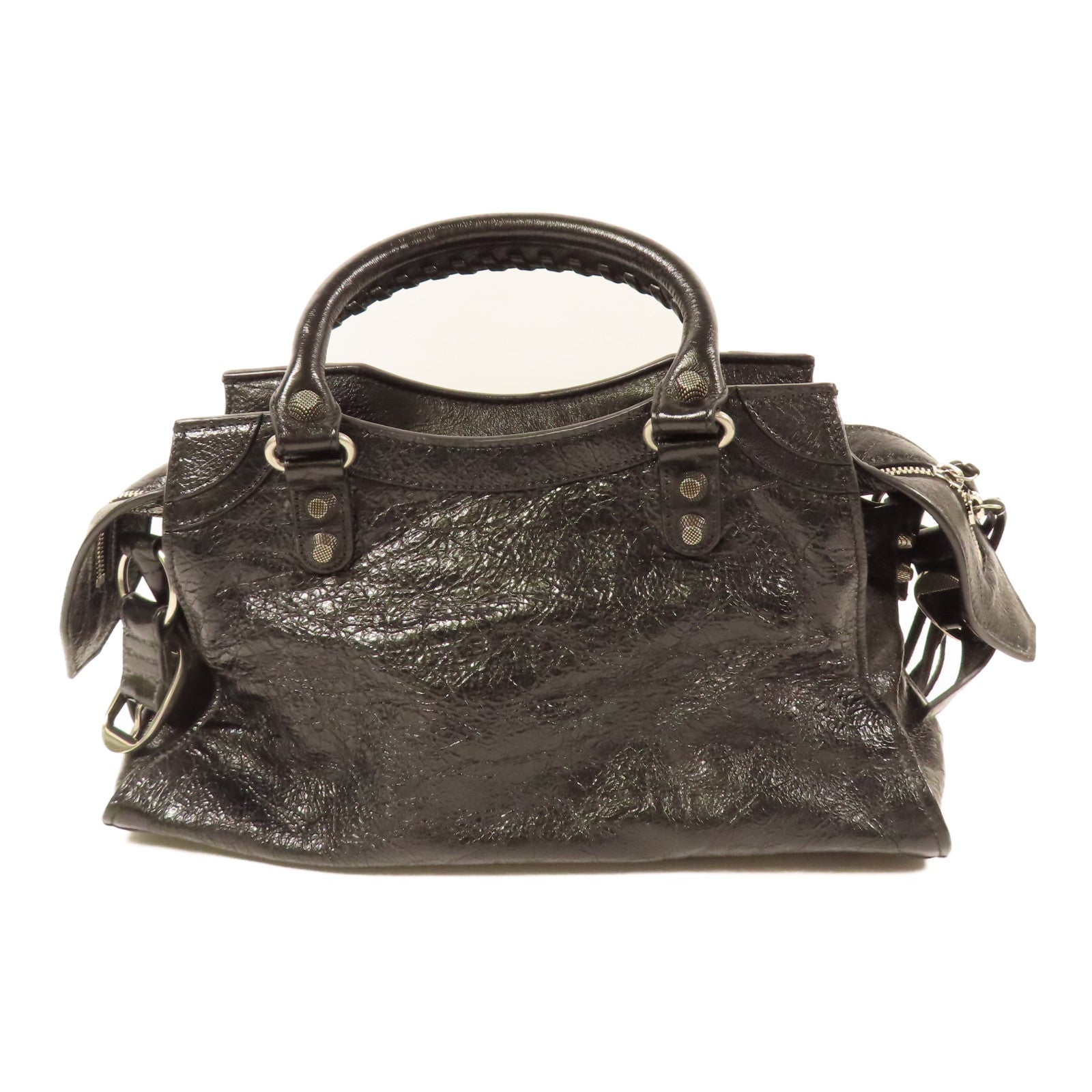 BALENCIAGA 牛皮皮革Neo Cagole銀扣手挽肩背兩用袋