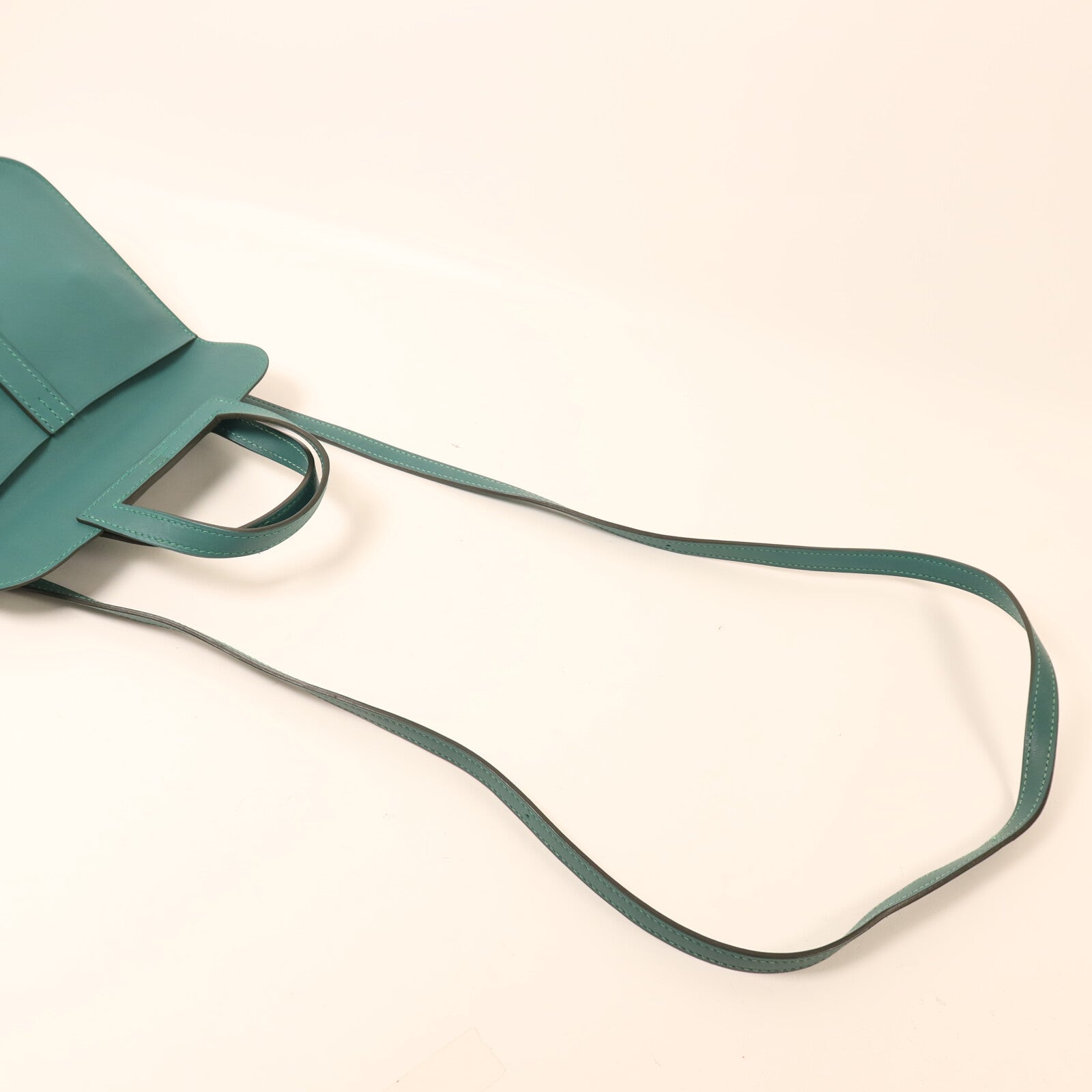 HERMES Swift皮革Mini Halzan手挽肩背兩用袋Malachite