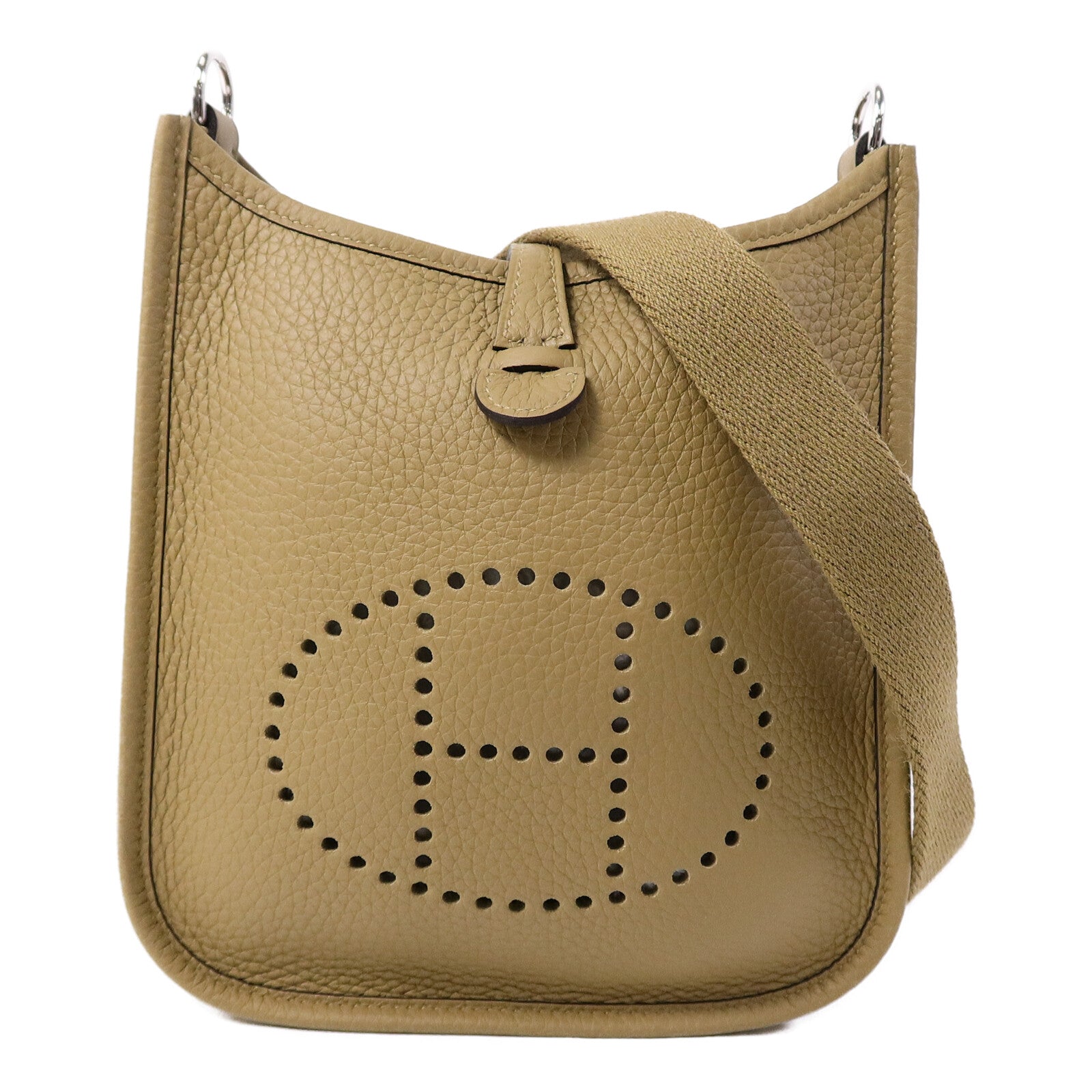 HERMES Clemence皮革 Evelyne TPM肩背袋Dune