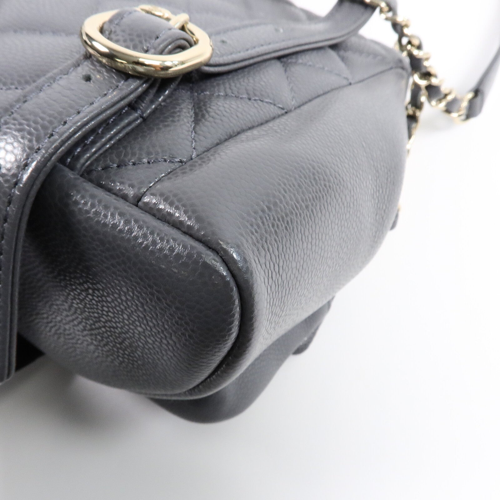 CHANEL 牛皮皮革Backpack Mini鏈帶背包