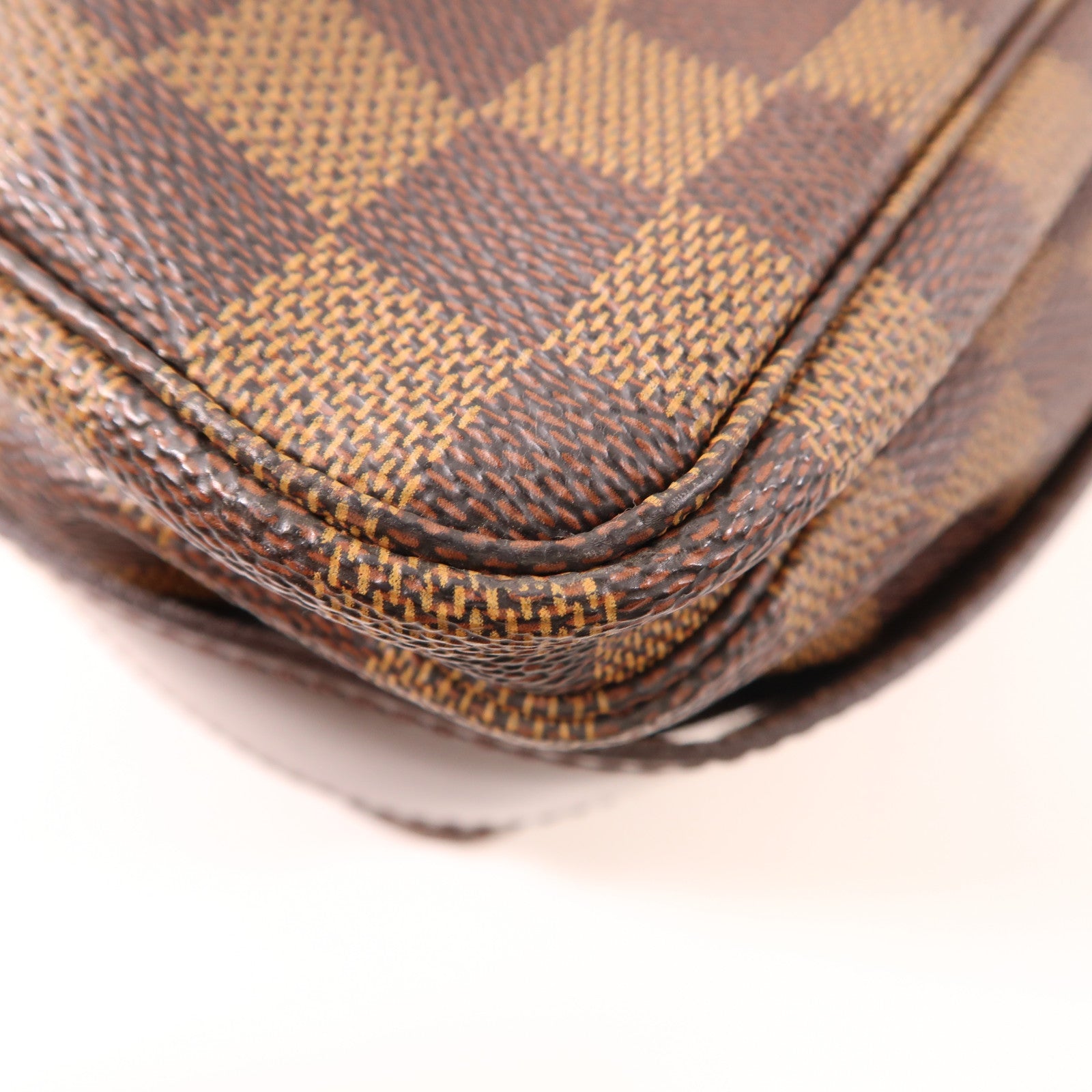 LOUIS VUITTON LV GHW Naviglio Shoulder Bag N45255 Damier Brown