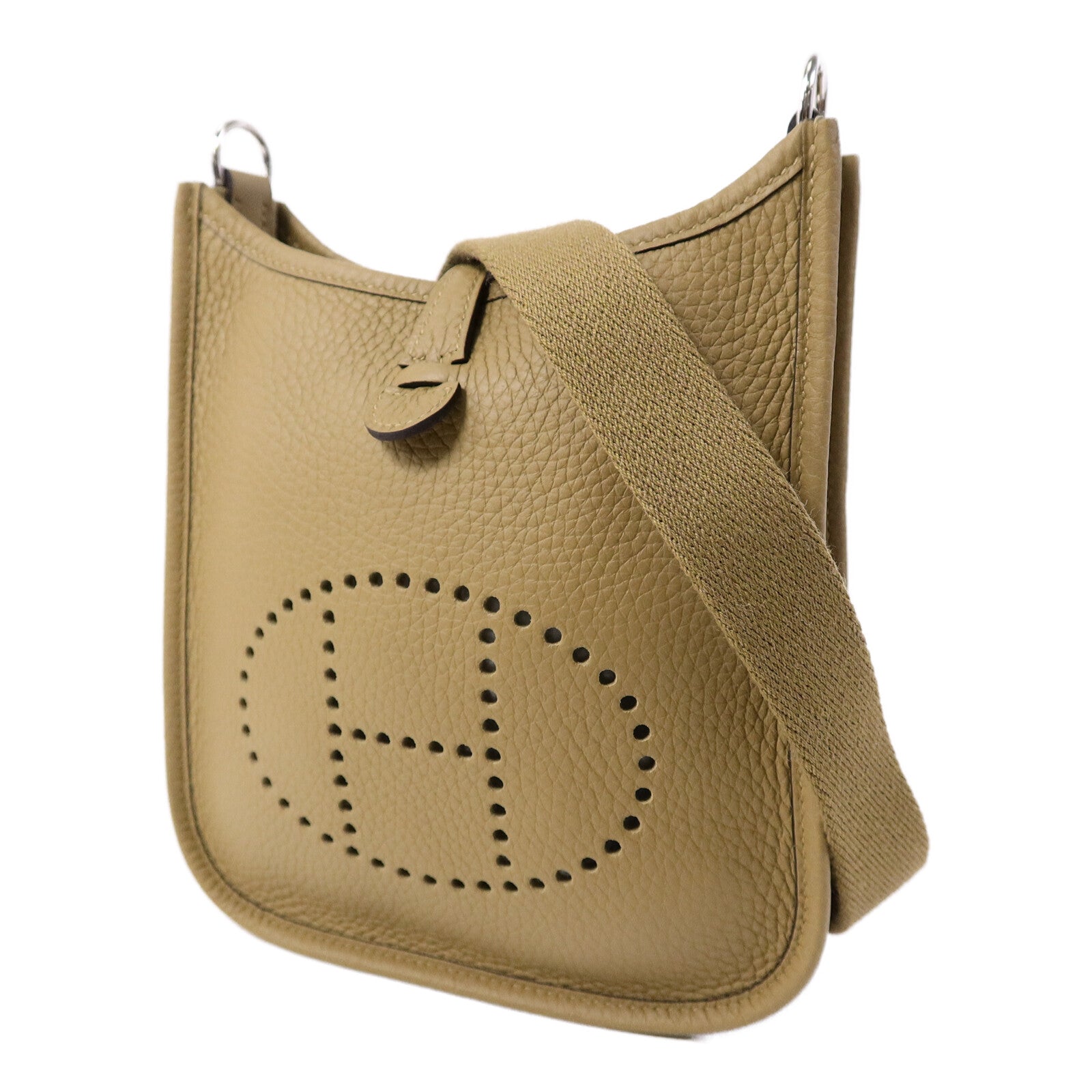 HERMES Clemence皮革 Evelyne TPM肩背袋Dune