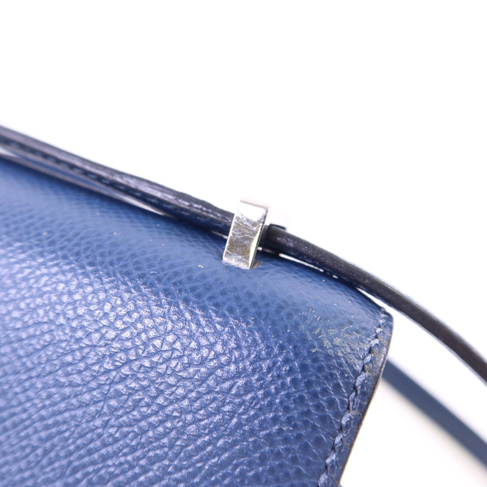 HERMES Epsom皮革Constance Mini銀扣肩背袋