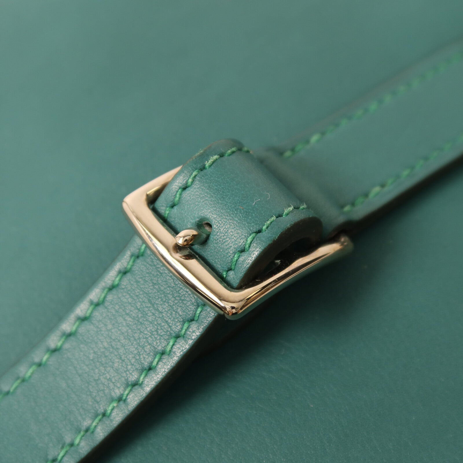 HERMES Swift皮革Mini Halzan手挽肩背兩用袋Malachite