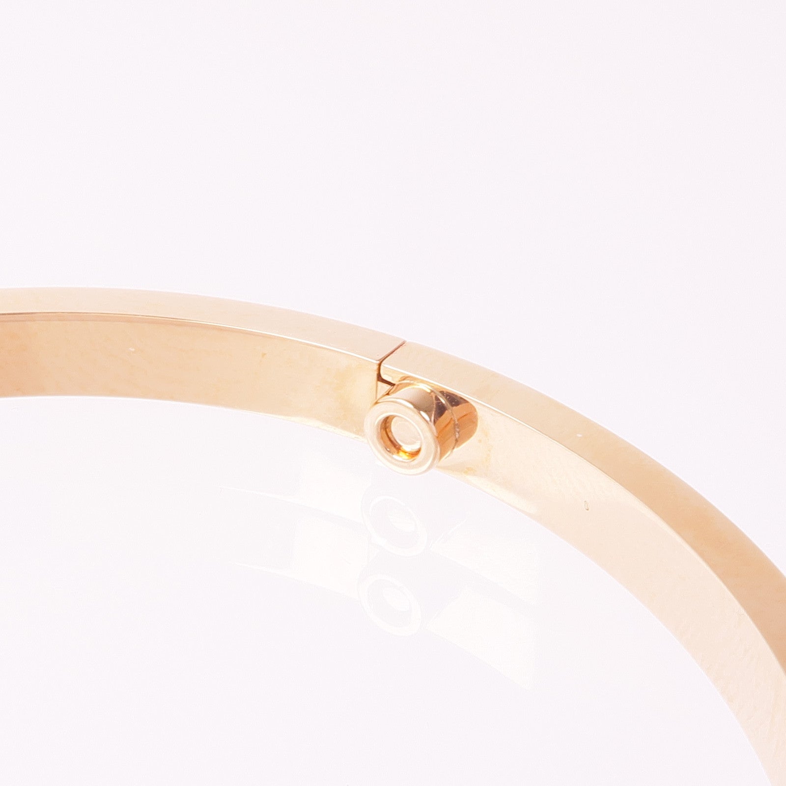 CARTIER 18K玫瑰金Love Bracelet Small Model鑽石手鐲#17