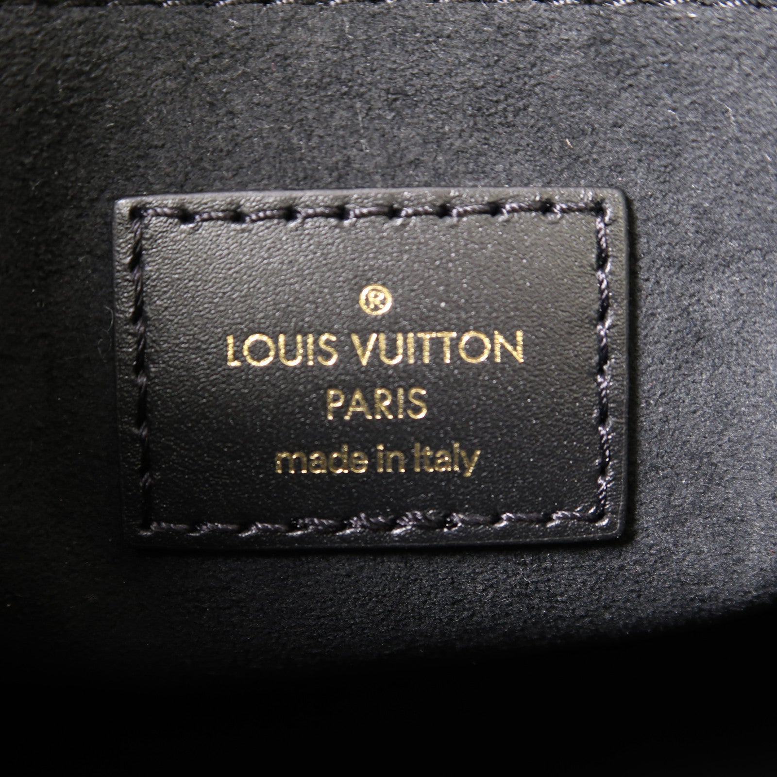 LOUIS VUITTON Monogram Empreinte On The Go PM金扣手挽肩背兩用袋黑色