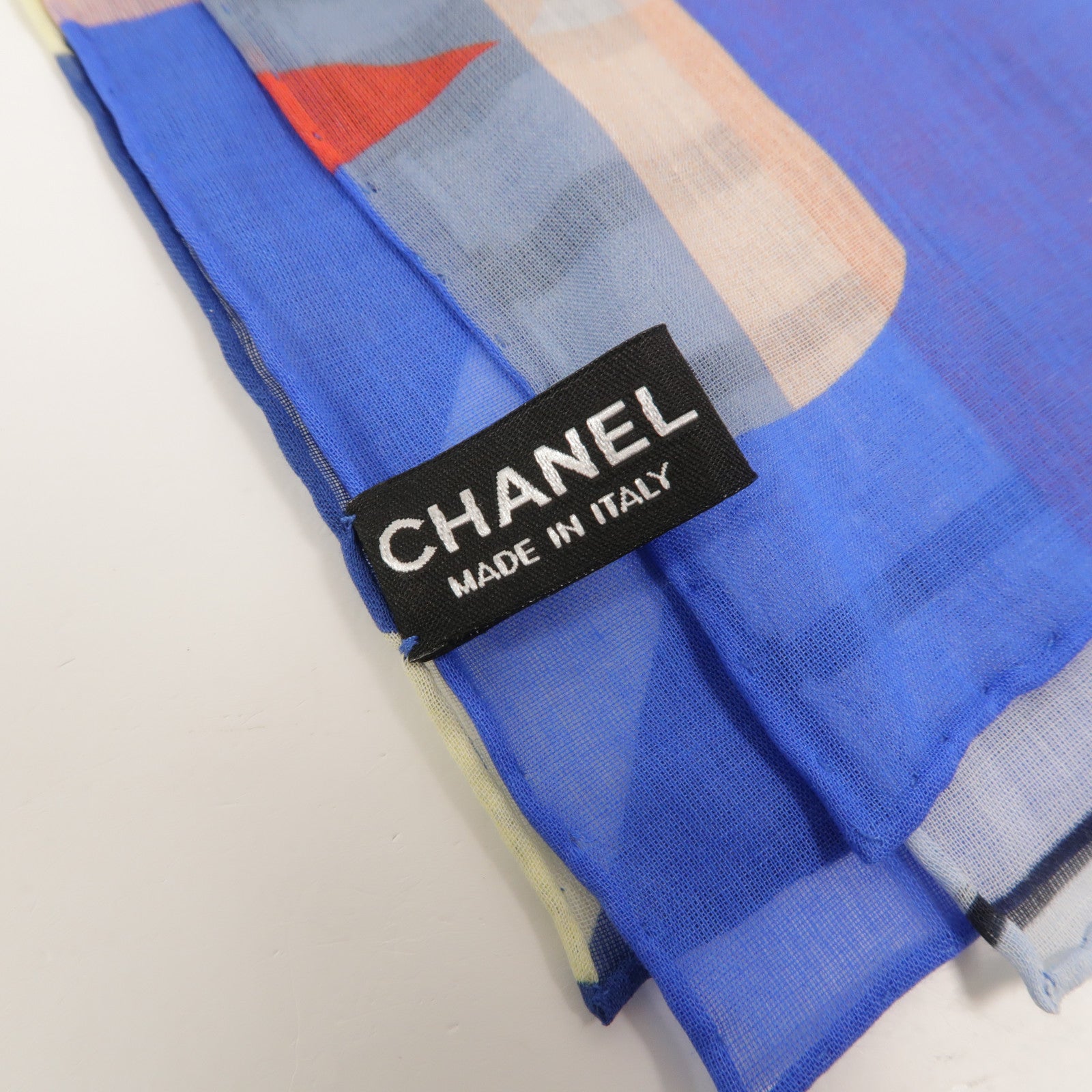 CHANEL 棉質Gabrielle Coco Scarf圍巾