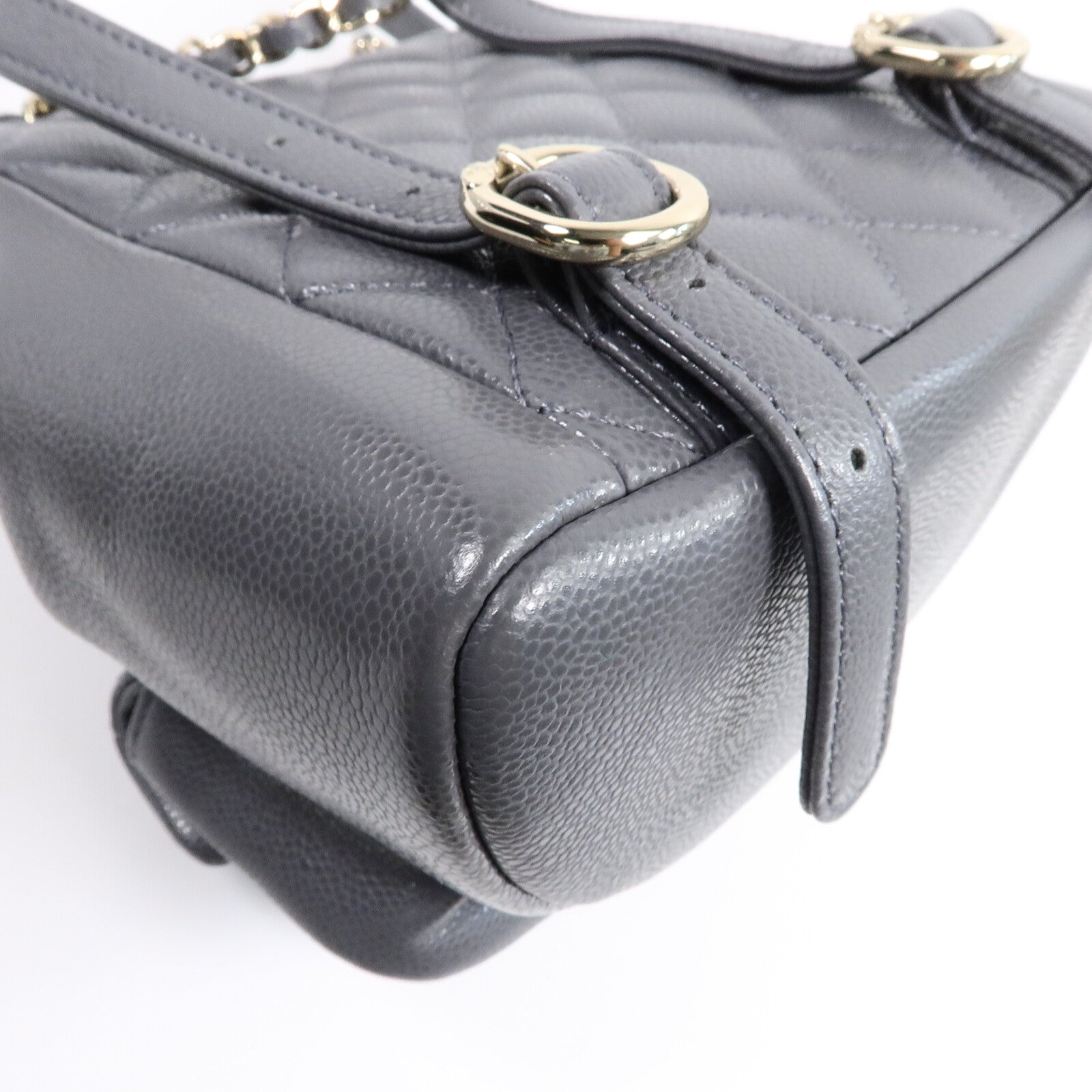 CHANEL 牛皮皮革Backpack Mini鏈帶背包