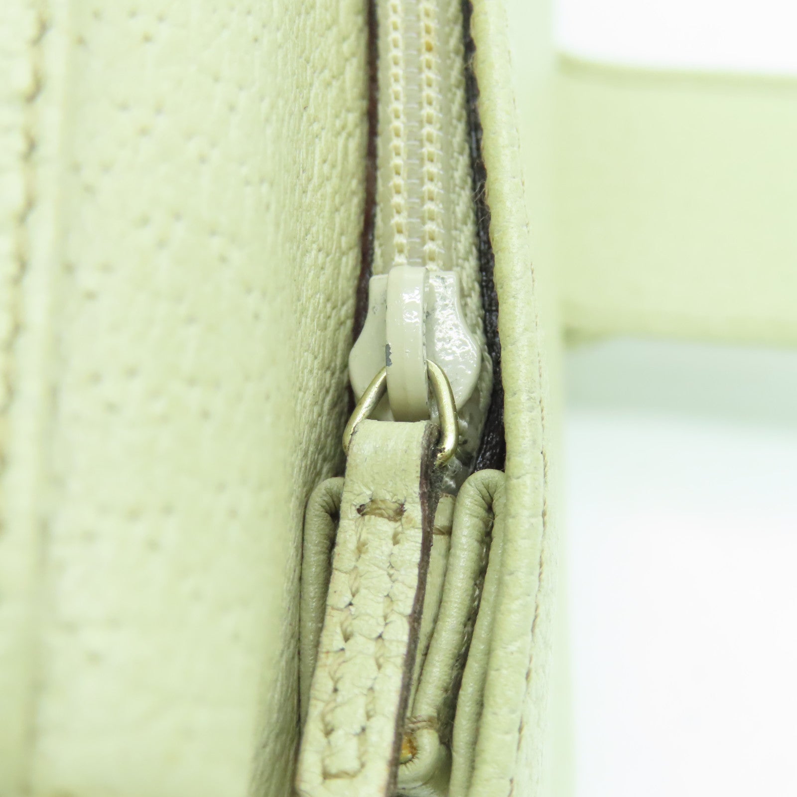 GUCCI 帆布Long Wallet金扣长钱包米色/白色