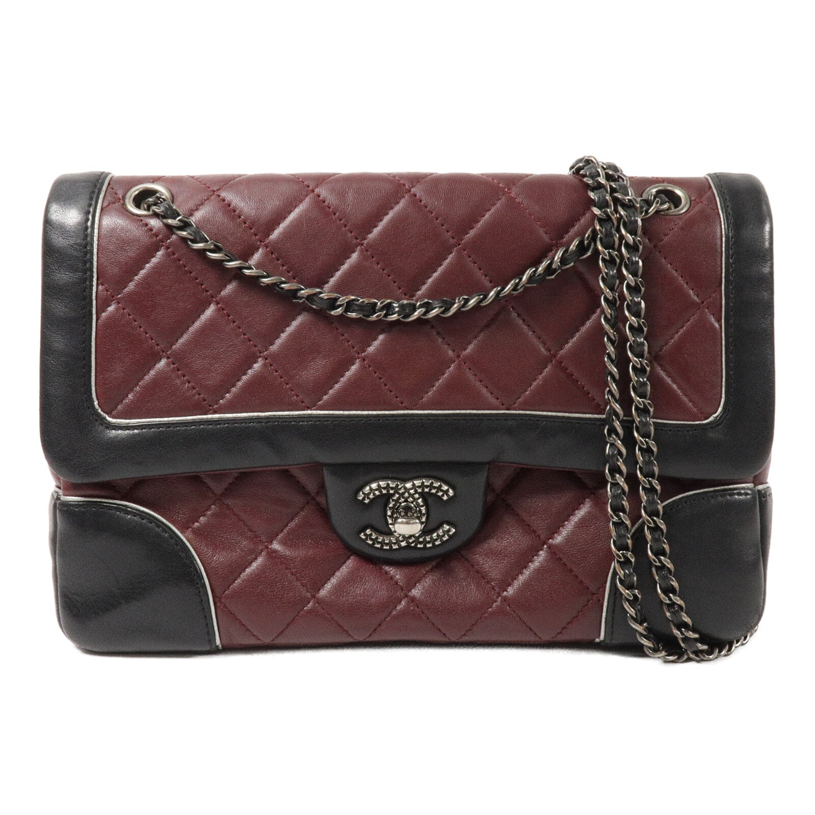 CHANEL 羊皮皮革Shoulder Bag鏈帶肩背袋