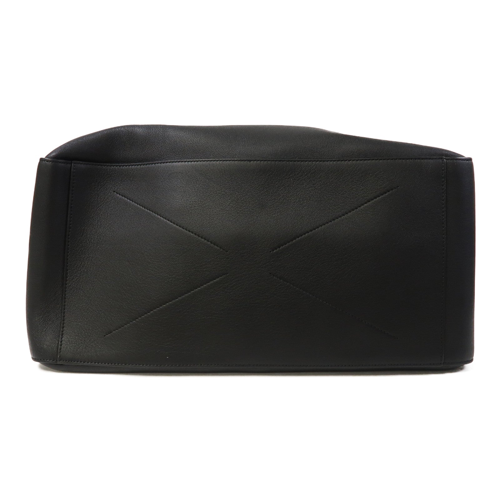 Salvatore Ferragamo 皮革2 Way Shoulder銀扣手挽肩背兩用袋黑色