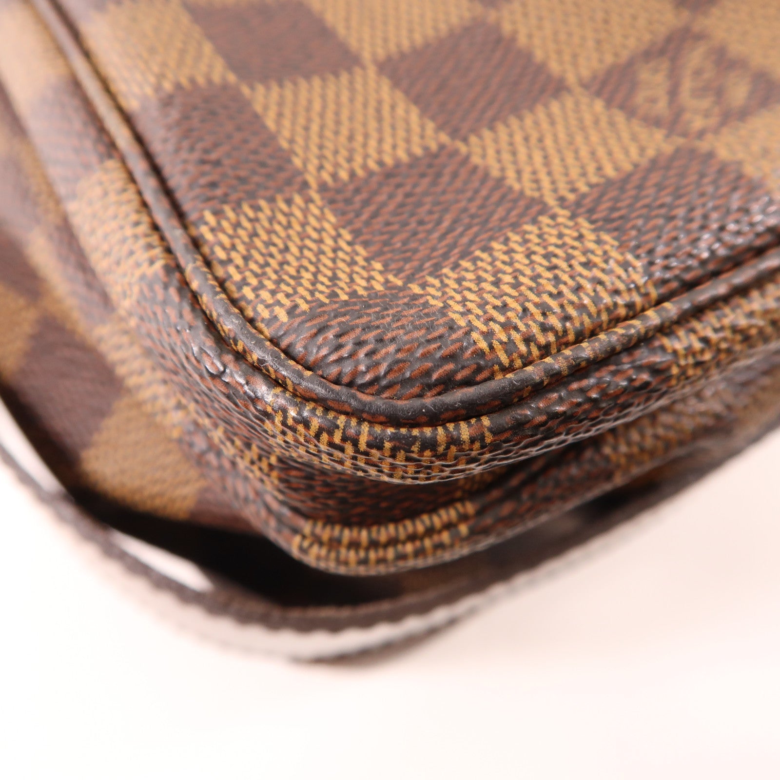 LOUIS VUITTON LV GHW Naviglio Shoulder Bag N45255 Damier Brown