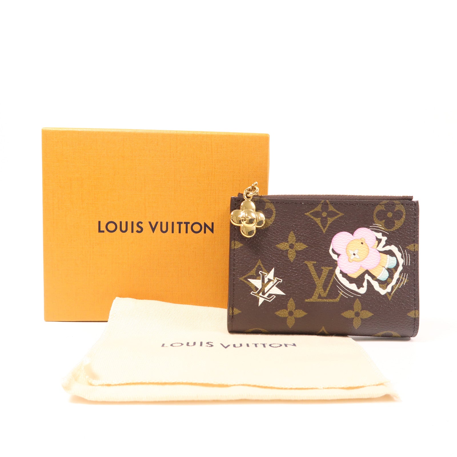 LOUIS VUITTON Monogram Lisa Wallet金扣錢包