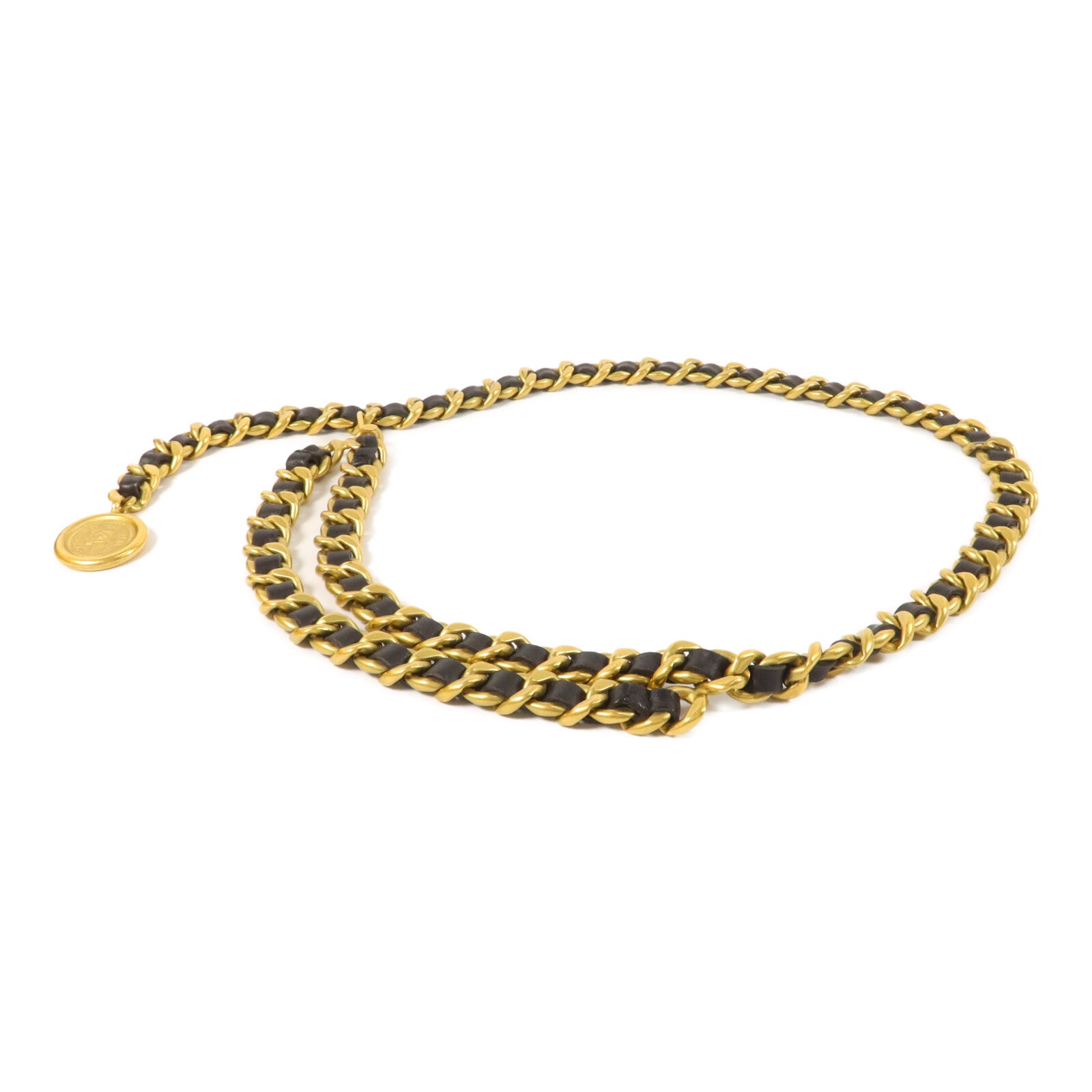 CHANEL 羊皮皮革/金屬Vintage Chain Belt腰帶