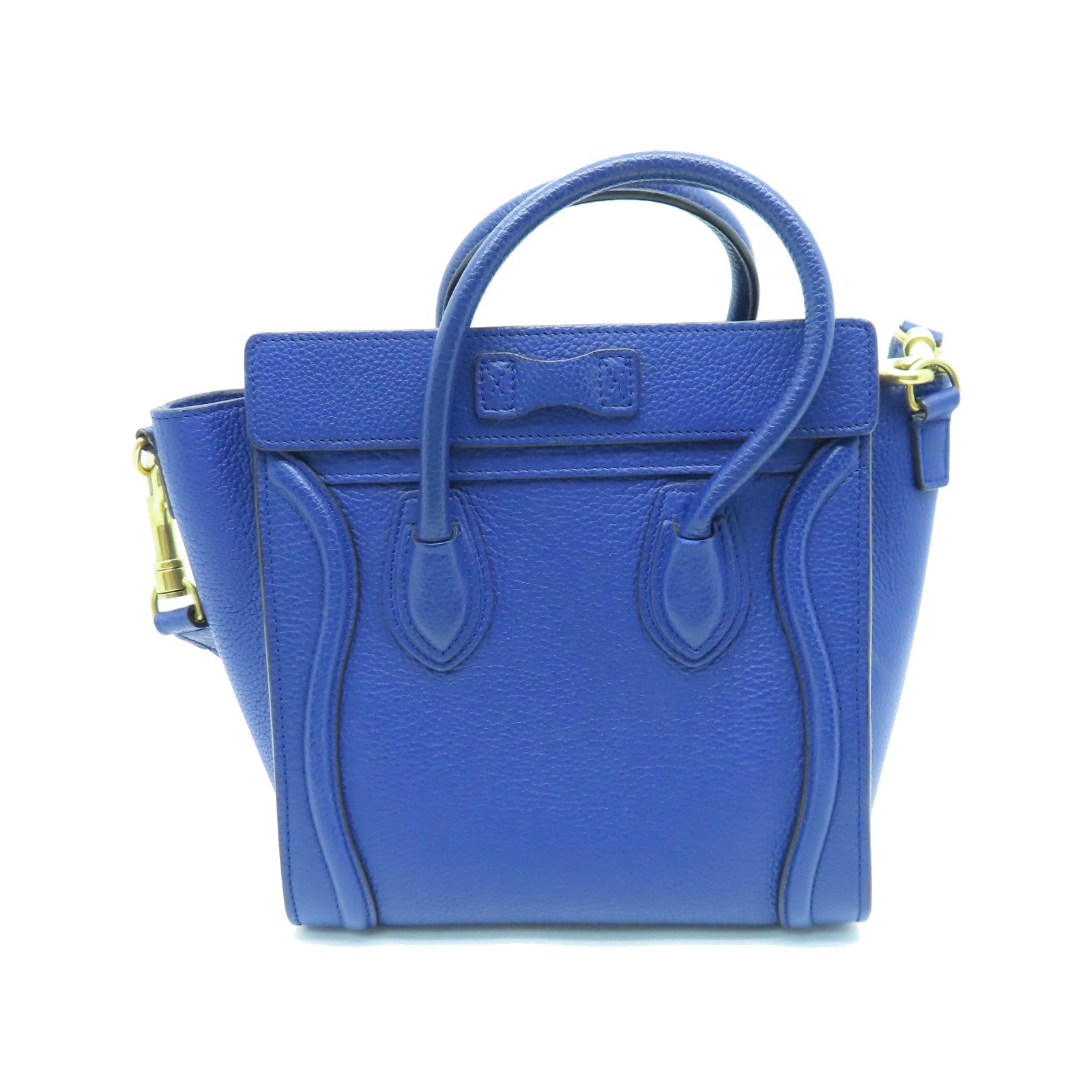 CELINE 【清倉大減價】牛皮皮革Nano Luggage金扣手挽肩背兩用袋