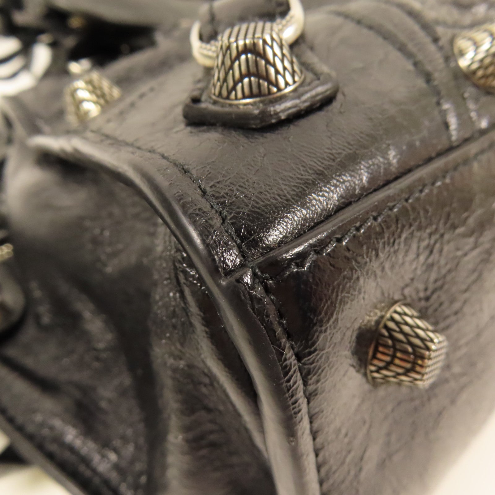 BALENCIAGA 牛皮皮革Neo Cagole銀扣手挽肩背兩用袋