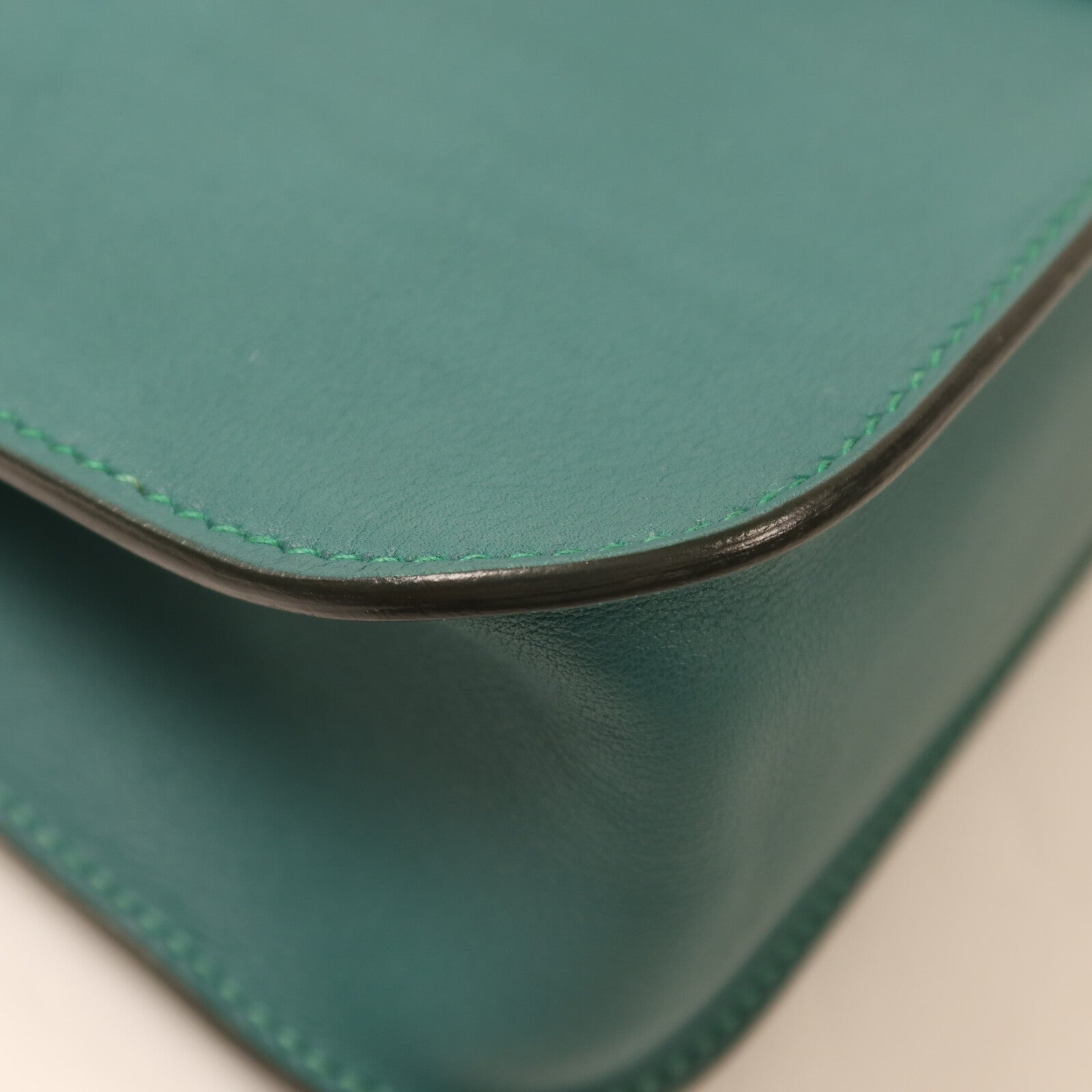 HERMES Swift皮革Mini Halzan手挽肩背兩用袋Malachite