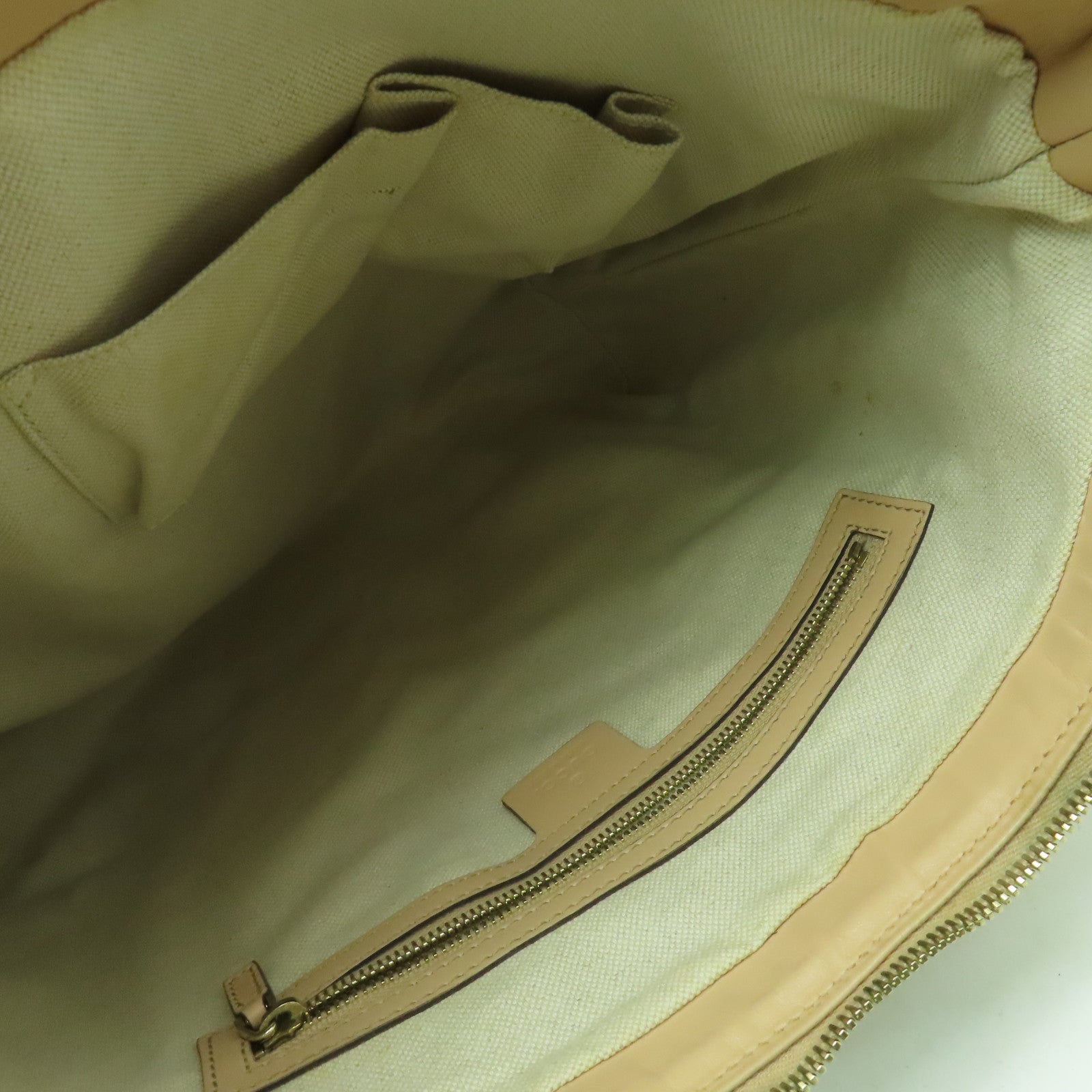 GUCCI 【激減優惠】帆布Shoulder Bag金扣肩背袋米色