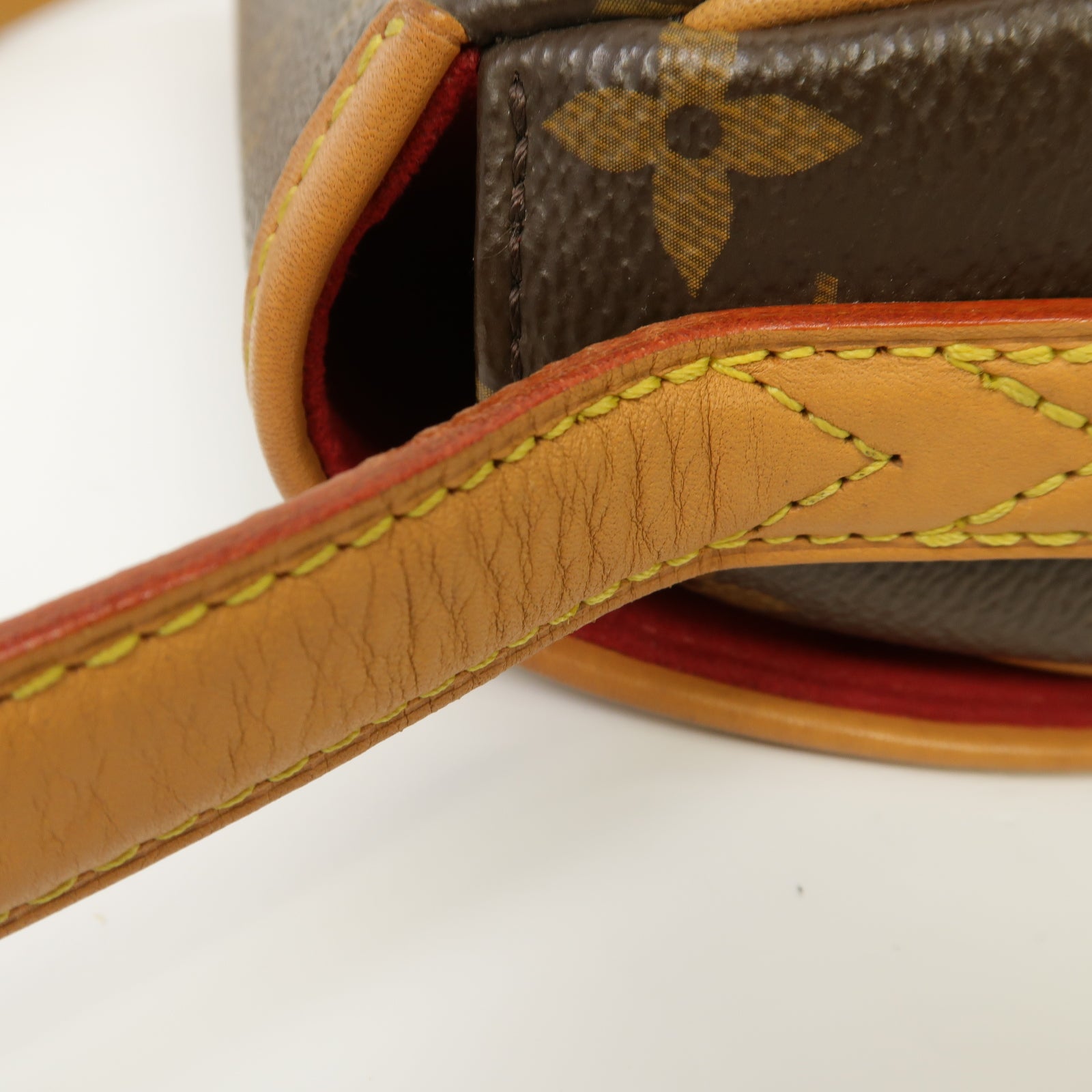 LOUIS VUITTON 【激減優惠】Monogram Tambourine金扣肩背袋棕色