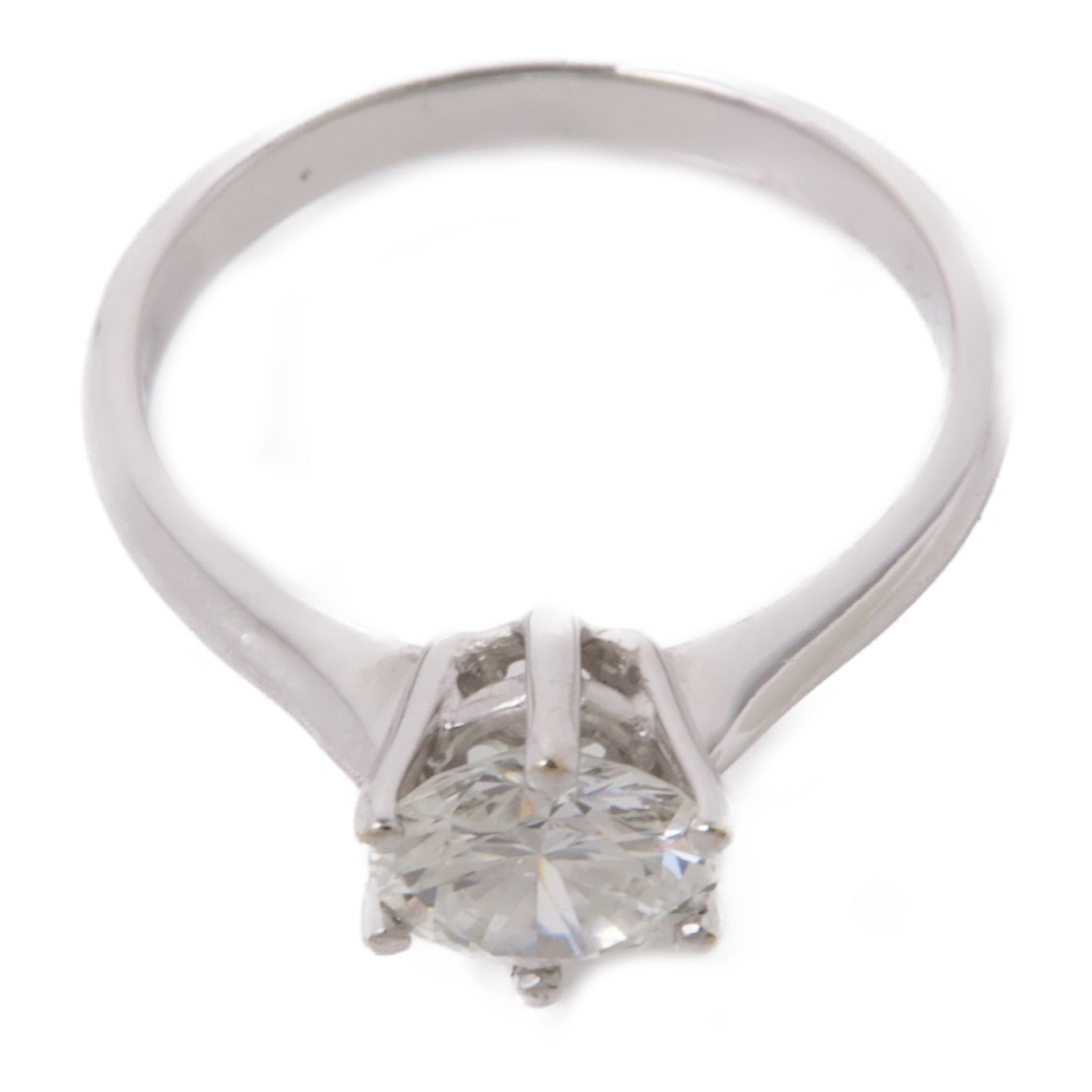 JEWELRY 18K白金Ring1.00ct鑽石戒指US#7