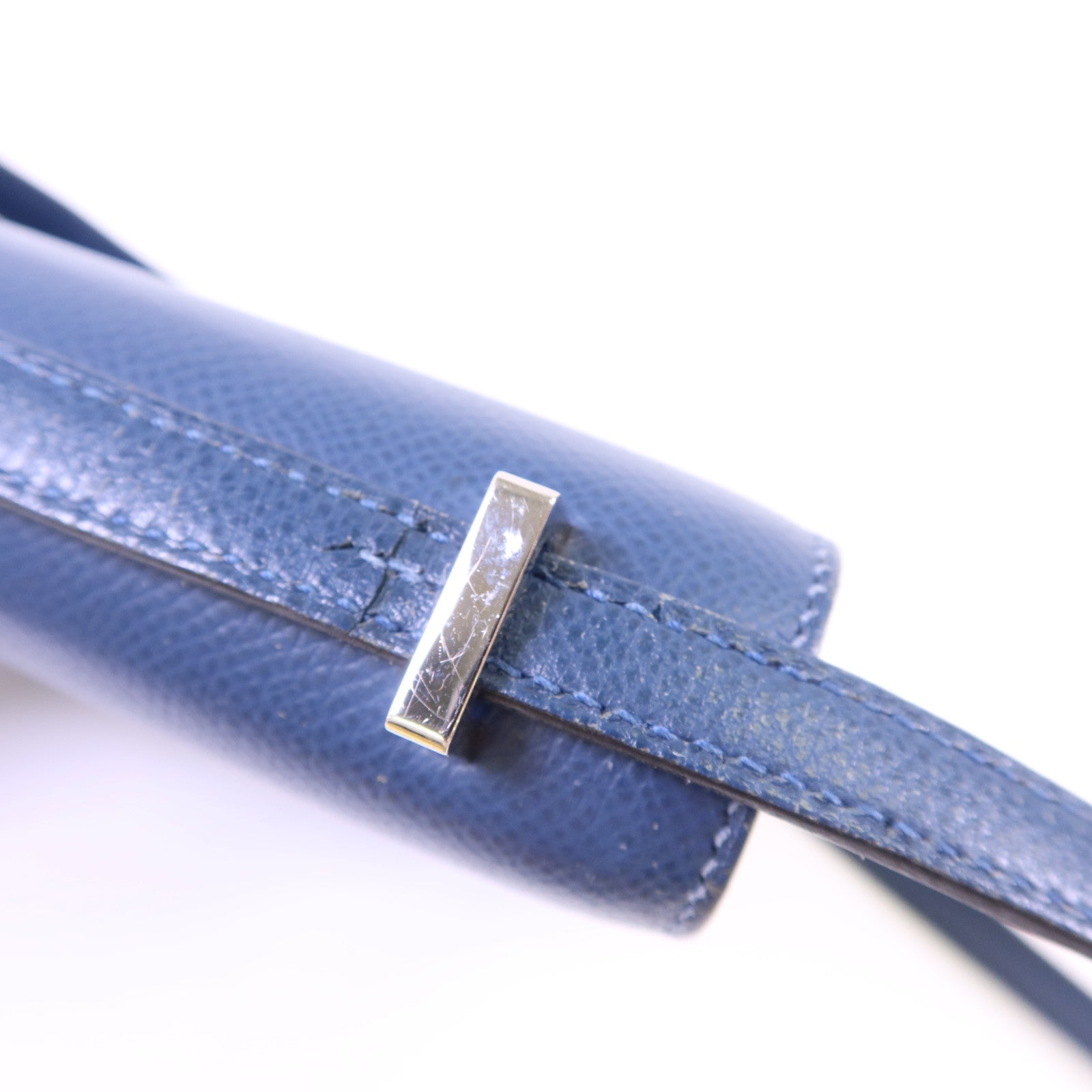 HERMES Epsom皮革Constance Mini銀扣肩背袋