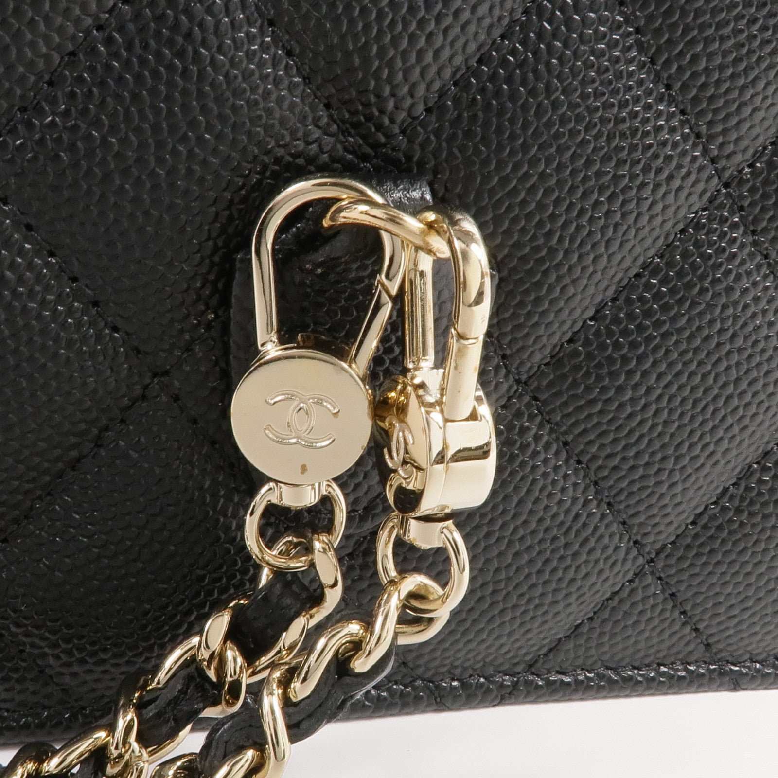 CHANEL 牛皮皮革25C Bag金扣肩背袋/手挽袋/背包