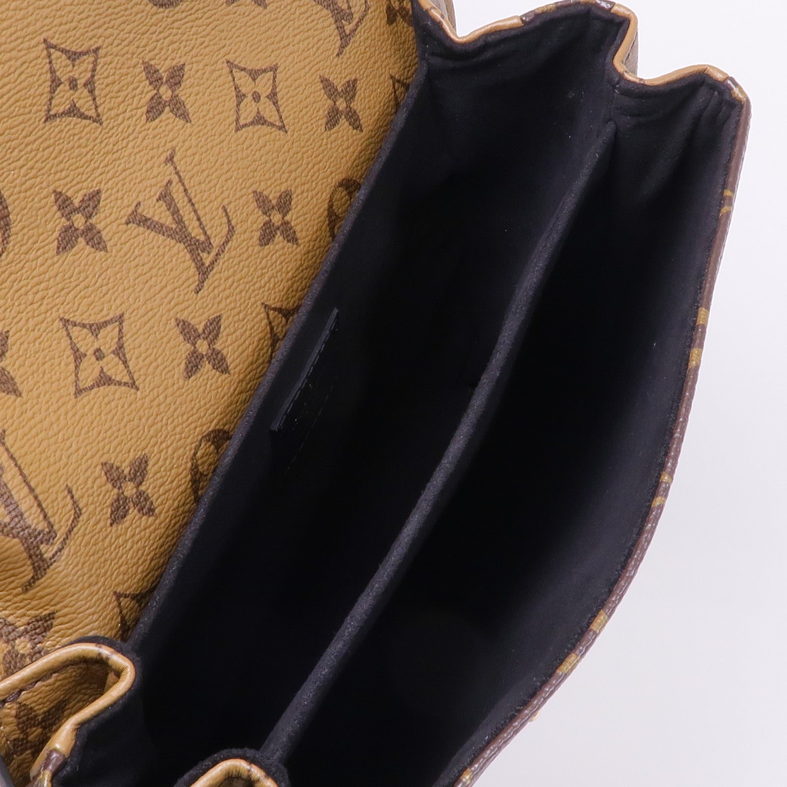 LOUIS VUITTON Monogram Reverse Pochette Metis金扣手挽肩背兩用袋