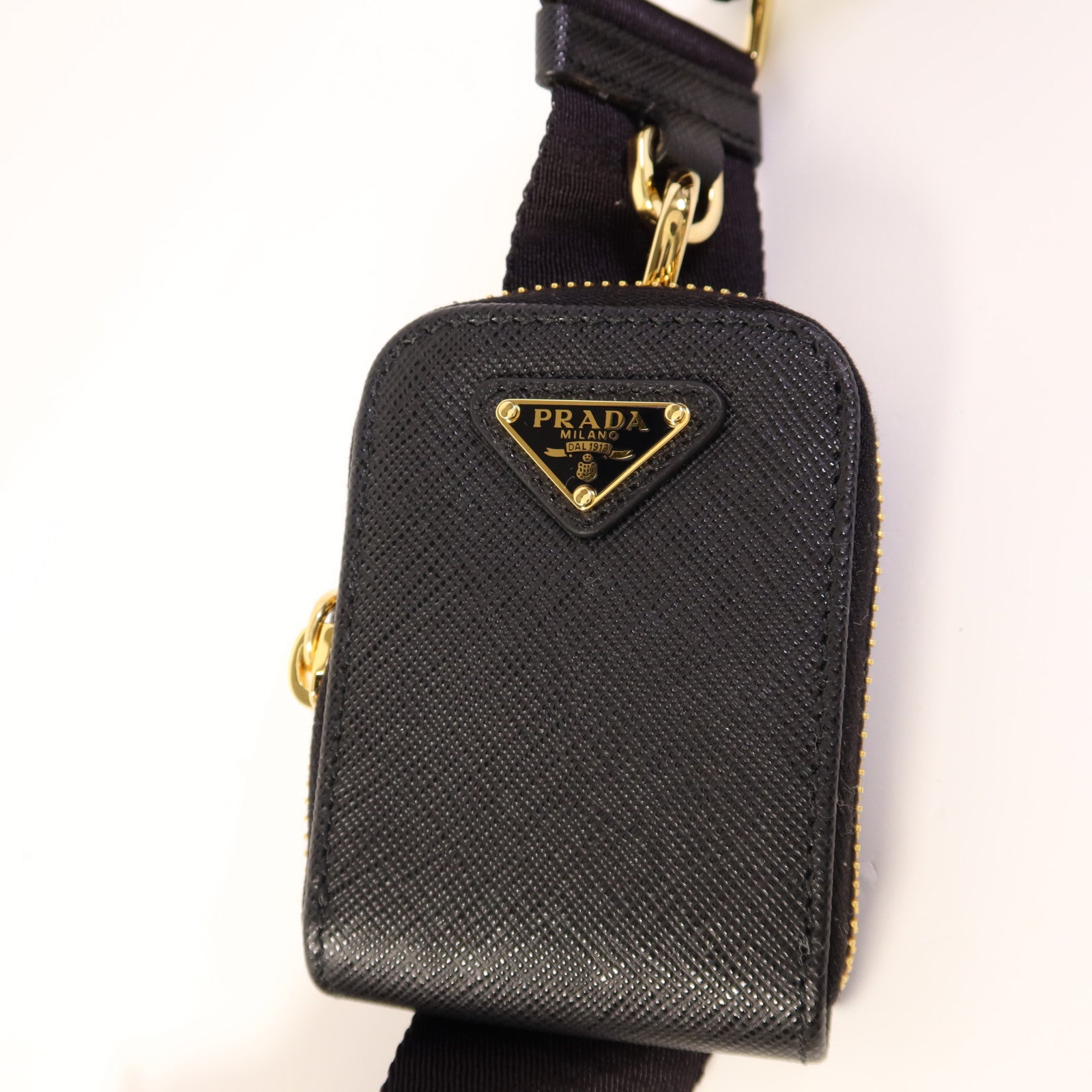 PRADA Saffiano皮革Re-Edition 2005金扣肩背袋