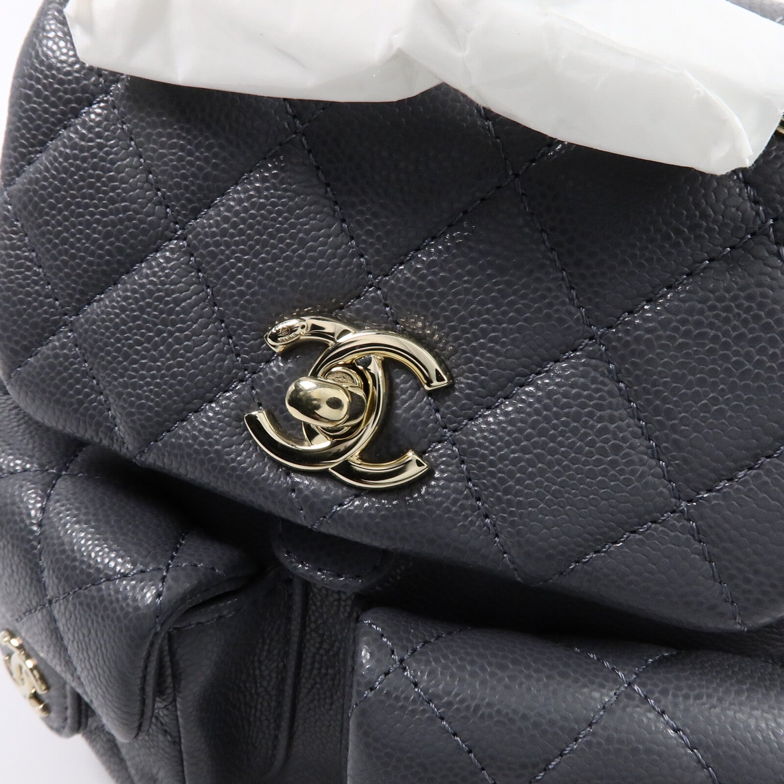 CHANEL 牛皮皮革Backpack Mini鏈帶背包