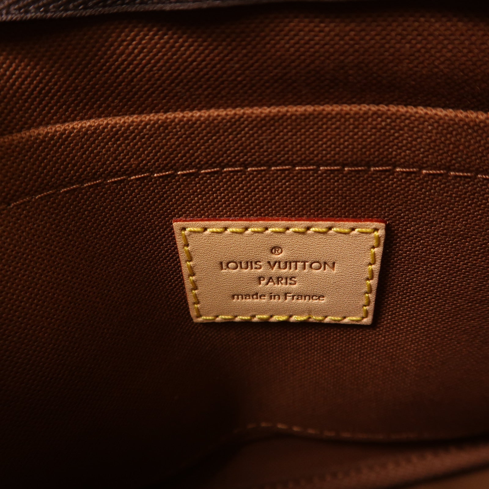 LOUIS VUITTON Monogram Multi Pochette Accessoires金扣肩背袋棕色