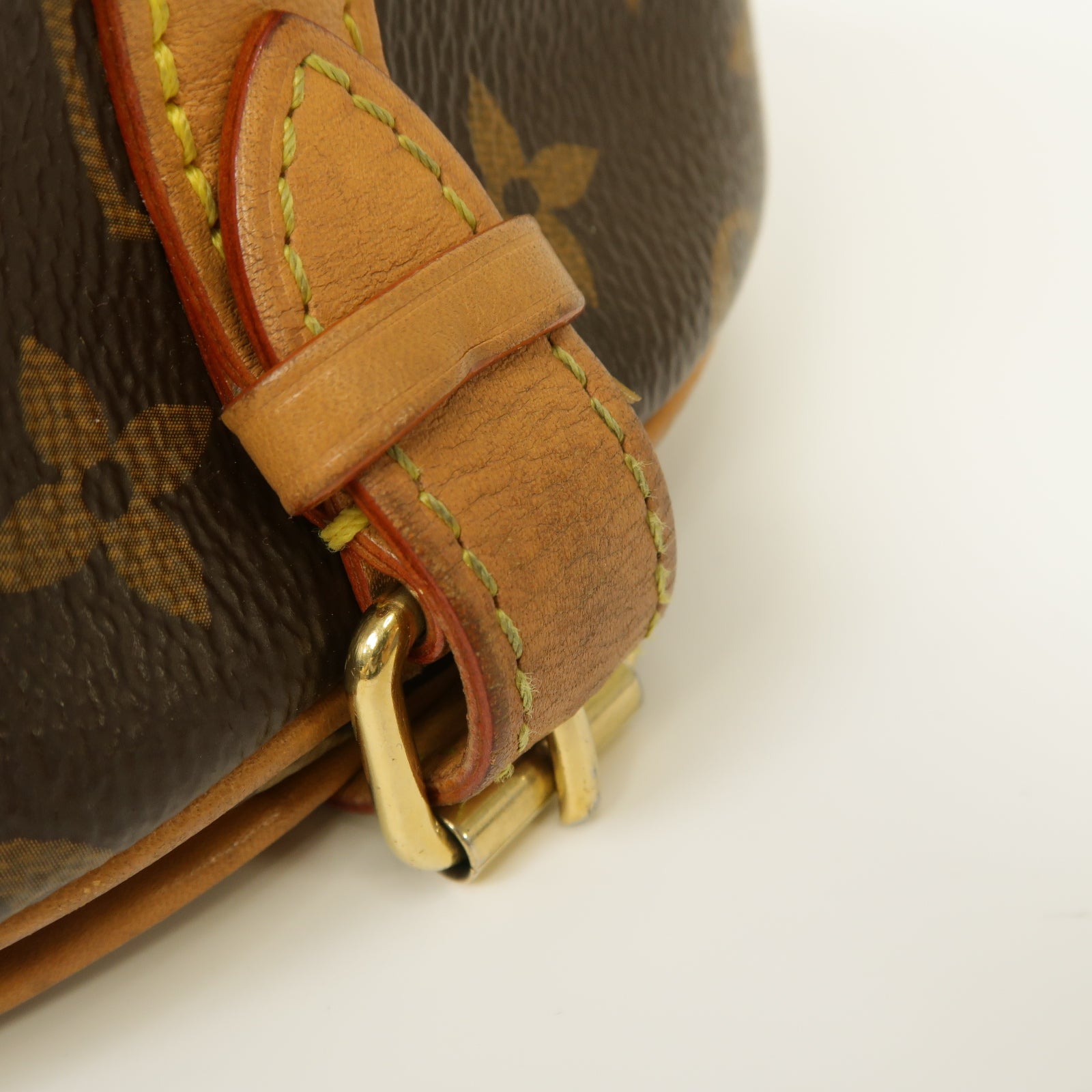 LOUIS VUITTON 【激減優惠】Monogram Tambourine金扣肩背袋棕色