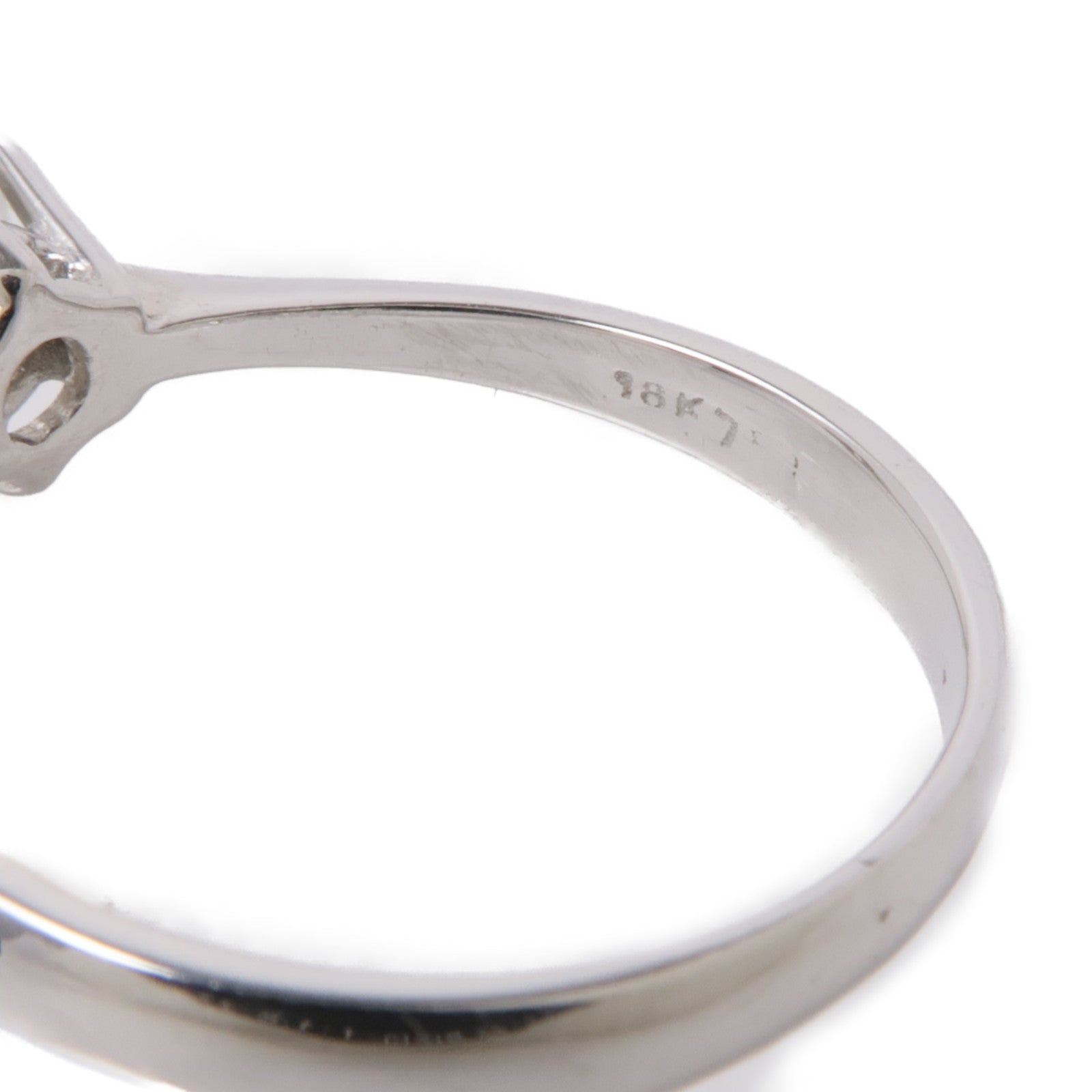 JEWELRY 18K白金Ring1.00ct鑽石戒指US#7