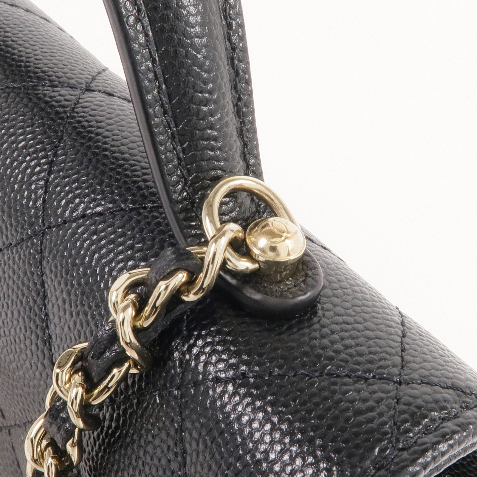CHANEL 牛皮皮革25C Bag金扣肩背袋/手挽袋/背包