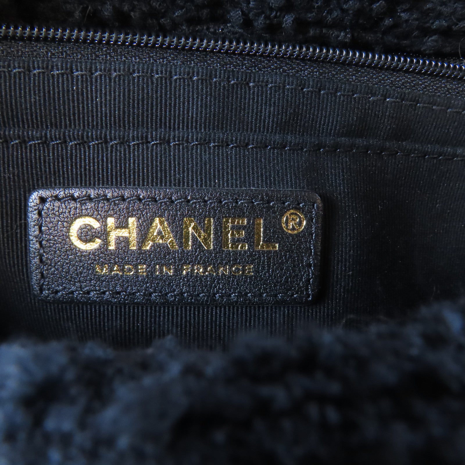 CHANEL 【激減優惠】斜紋軟呢/菱格牛皮皮革Chain Shoulder金扣手挽肩背兩用袋黑色