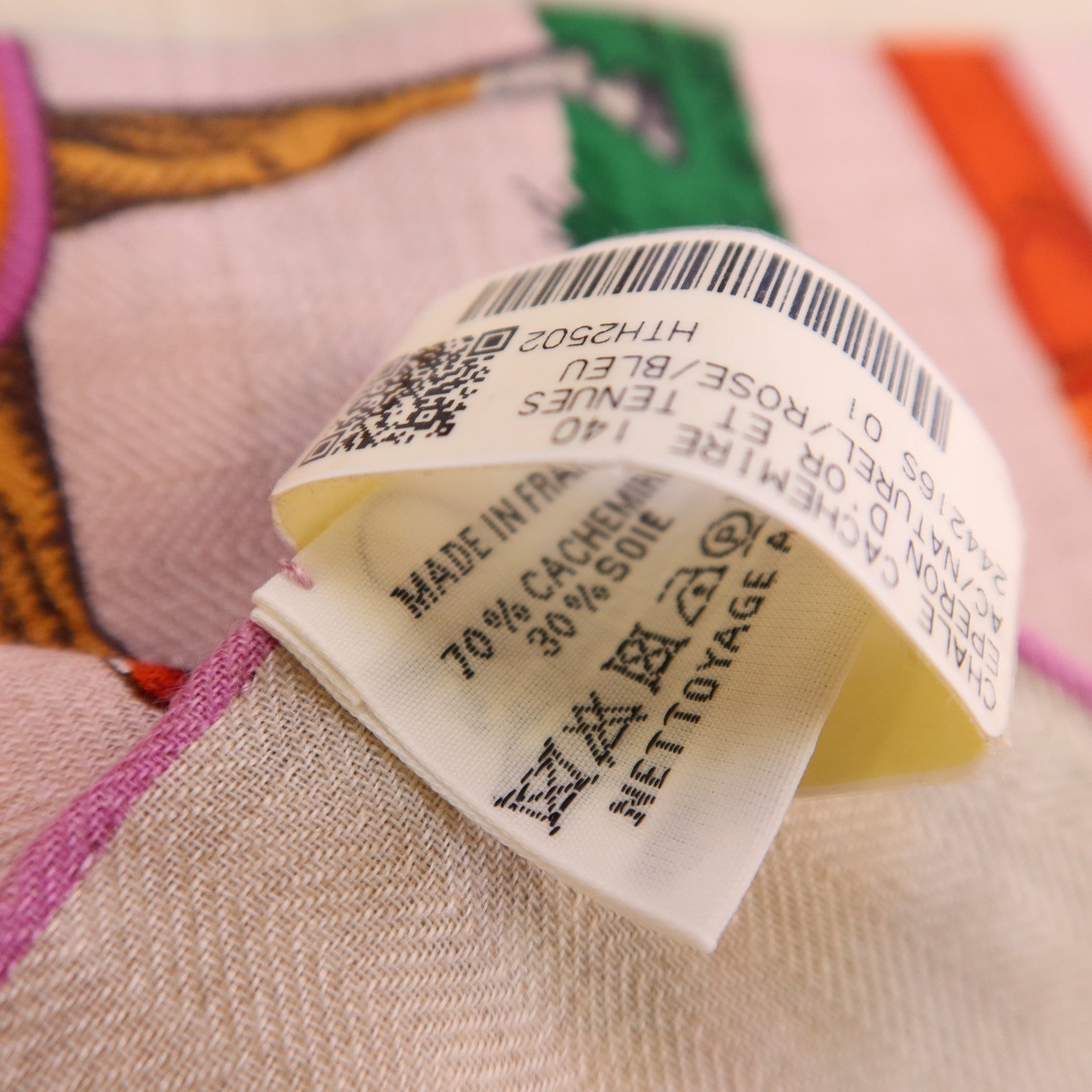 HERMES 羊絨/絲質Mors A Jouets Bandana Shawl 140絲巾