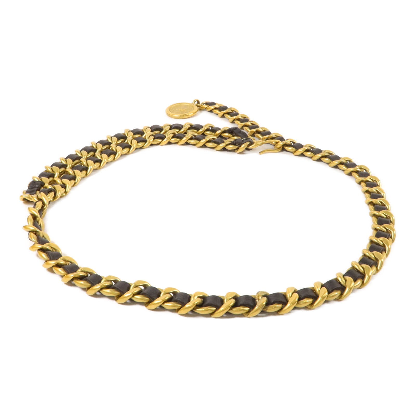 CHANEL 羊皮皮革/金屬Vintage Chain Belt腰帶