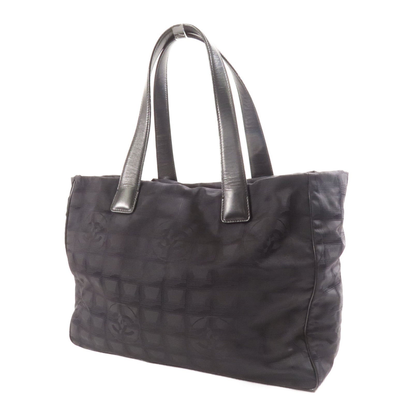 CHANEL 尼龍New Travel Line Tote金扣肩背袋/手挽袋