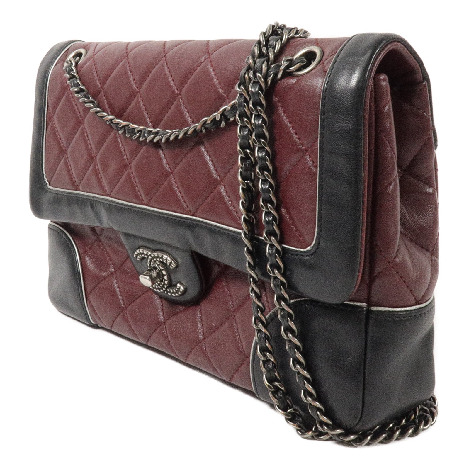 CHANEL 羊皮皮革Shoulder Bag鏈帶肩背袋