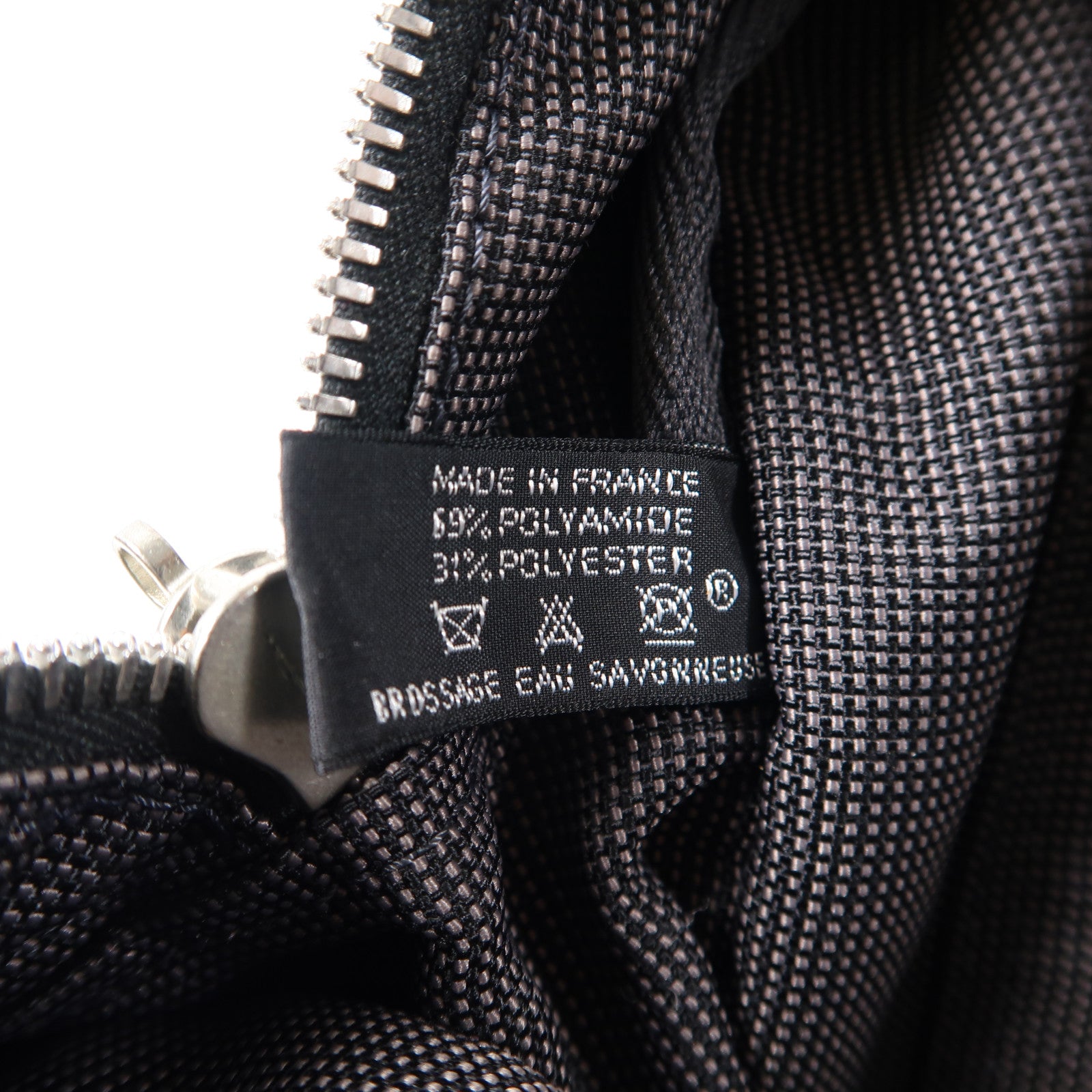 HERMES 帆布Herline Backpack Tote銀扣背包灰色
