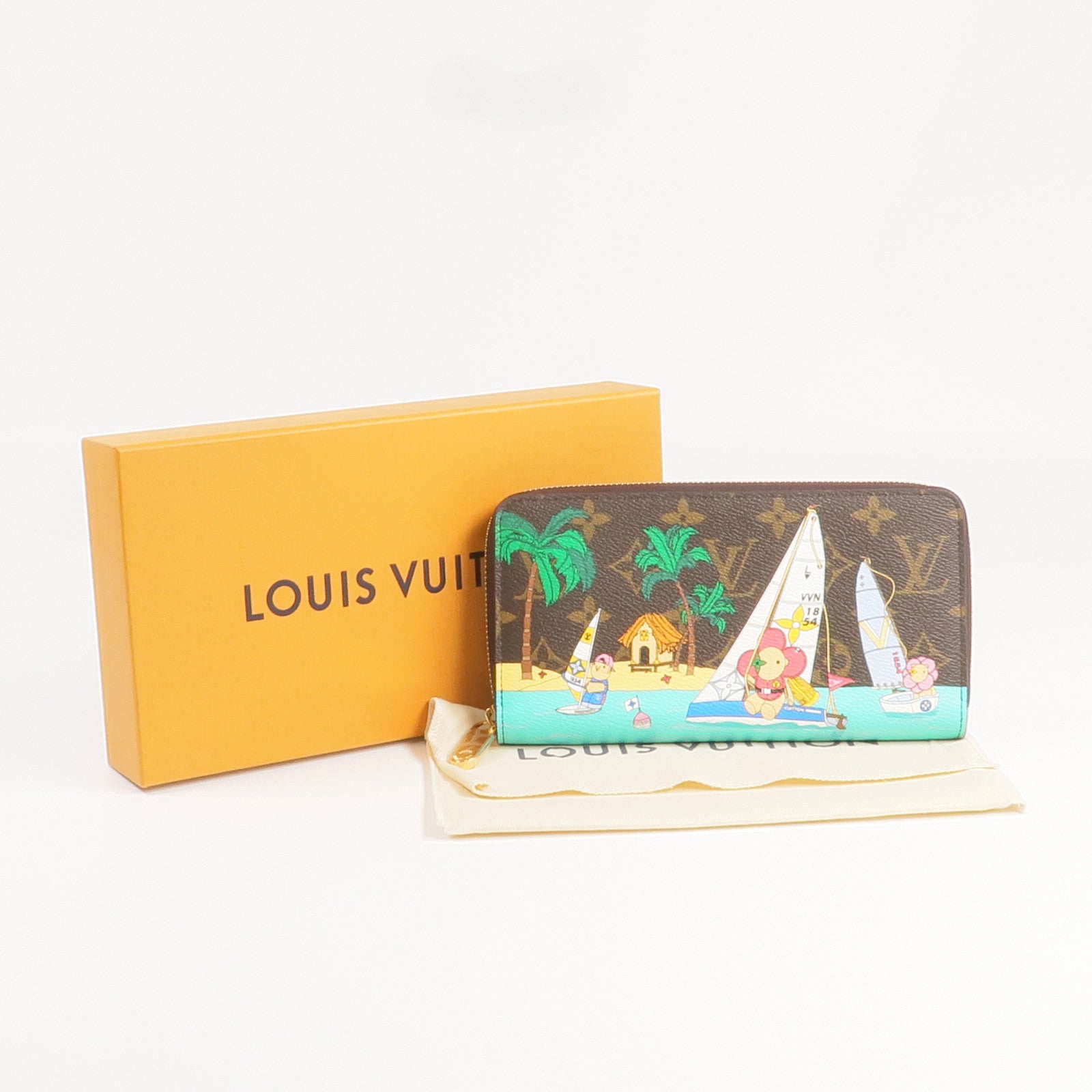 LOUIS VUITTON Monogram Vivienne Holiday Zippy Wallet金扣長錢包