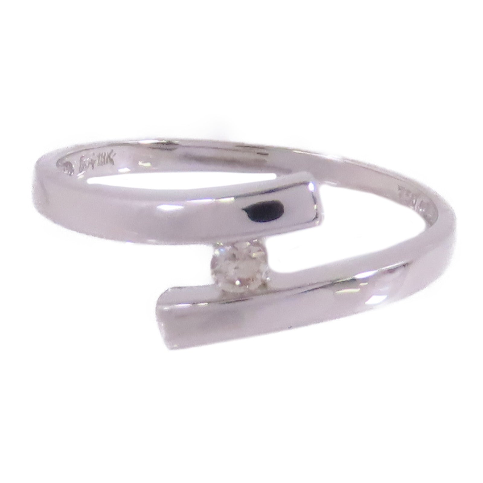 JEWELRY 【激減優惠】18K白金/鑽石Diamond Ring戒指US#9