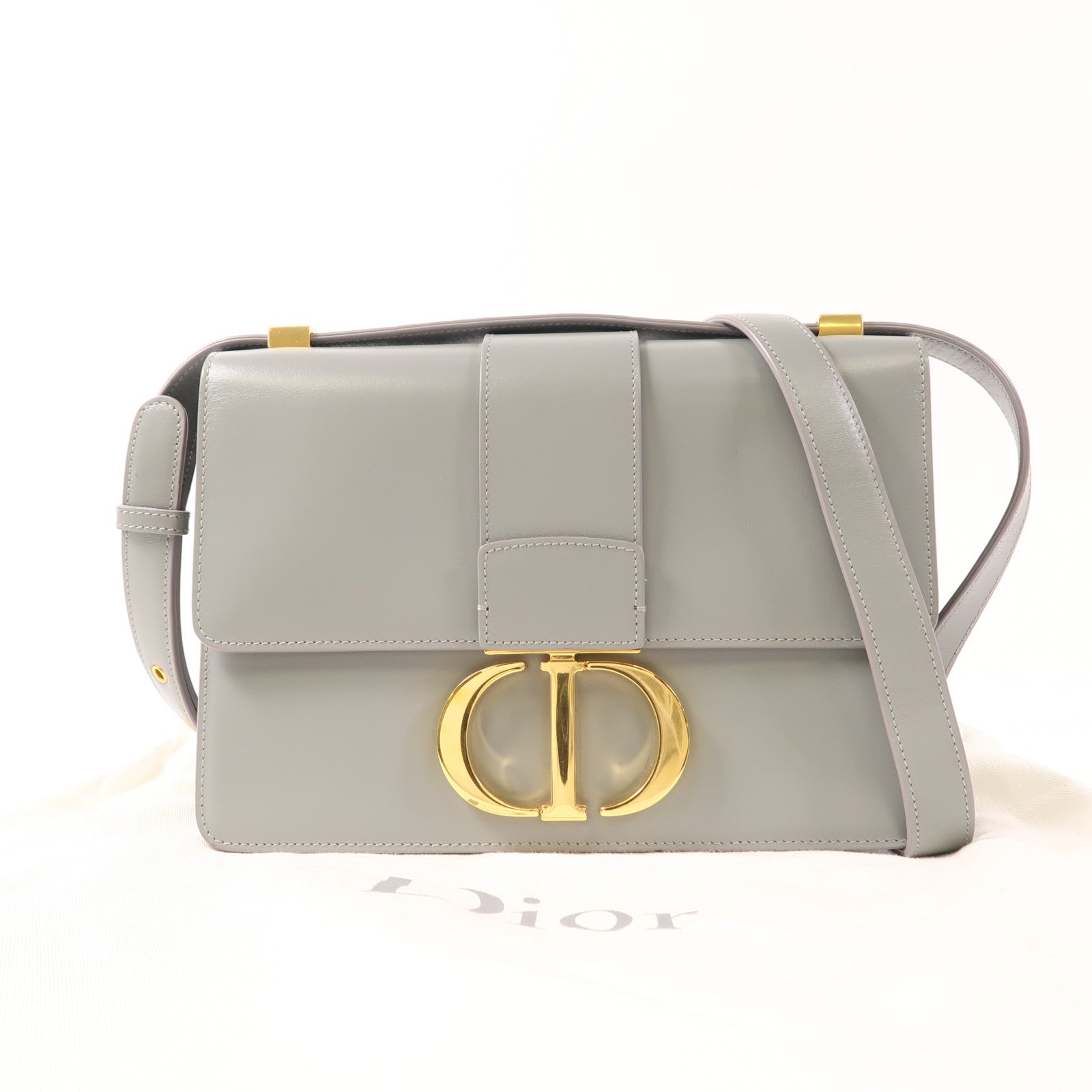 Dior 【激減優惠】牛皮皮革30 Montaigne金扣肩背袋