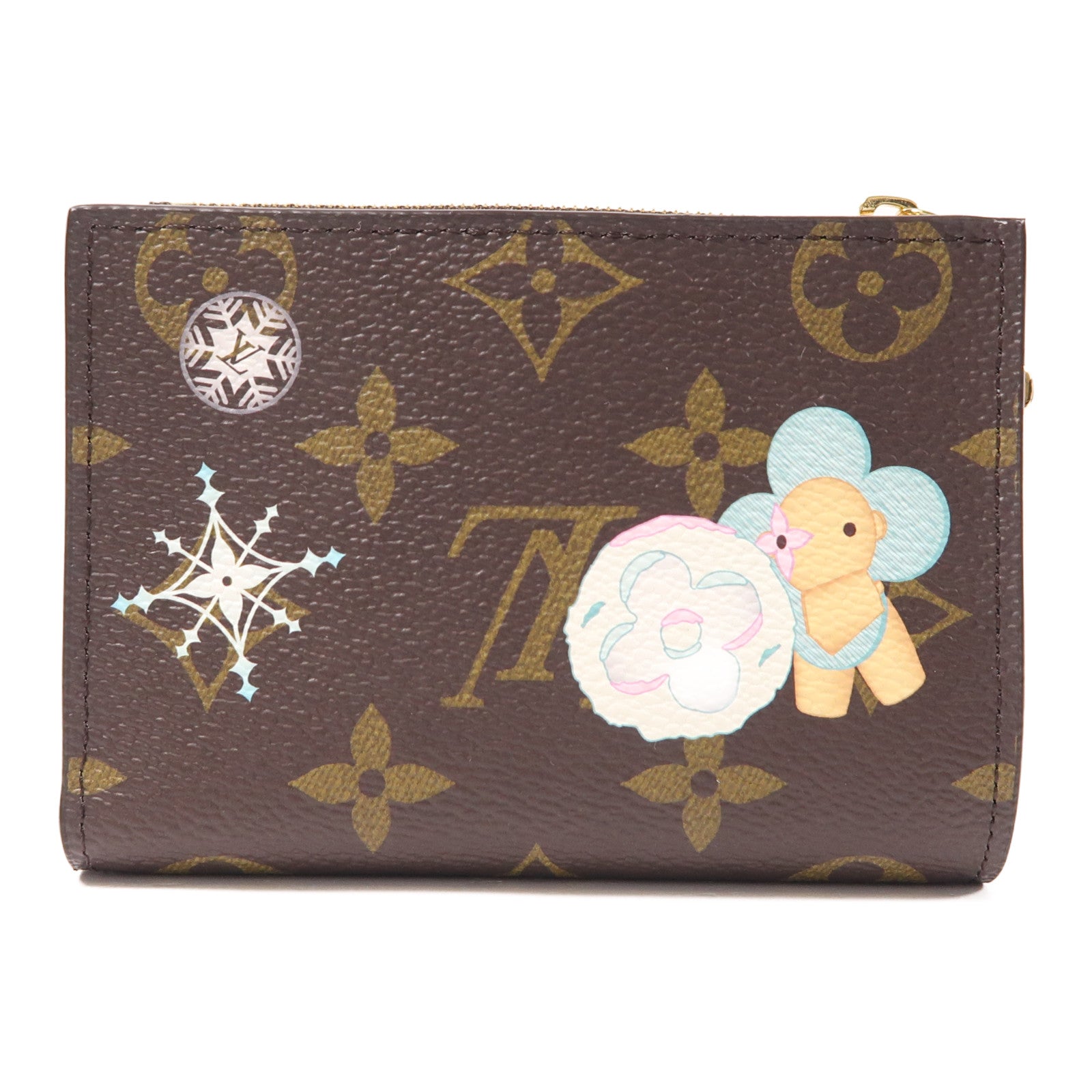 LOUIS VUITTON Monogram Lisa Wallet金扣錢包