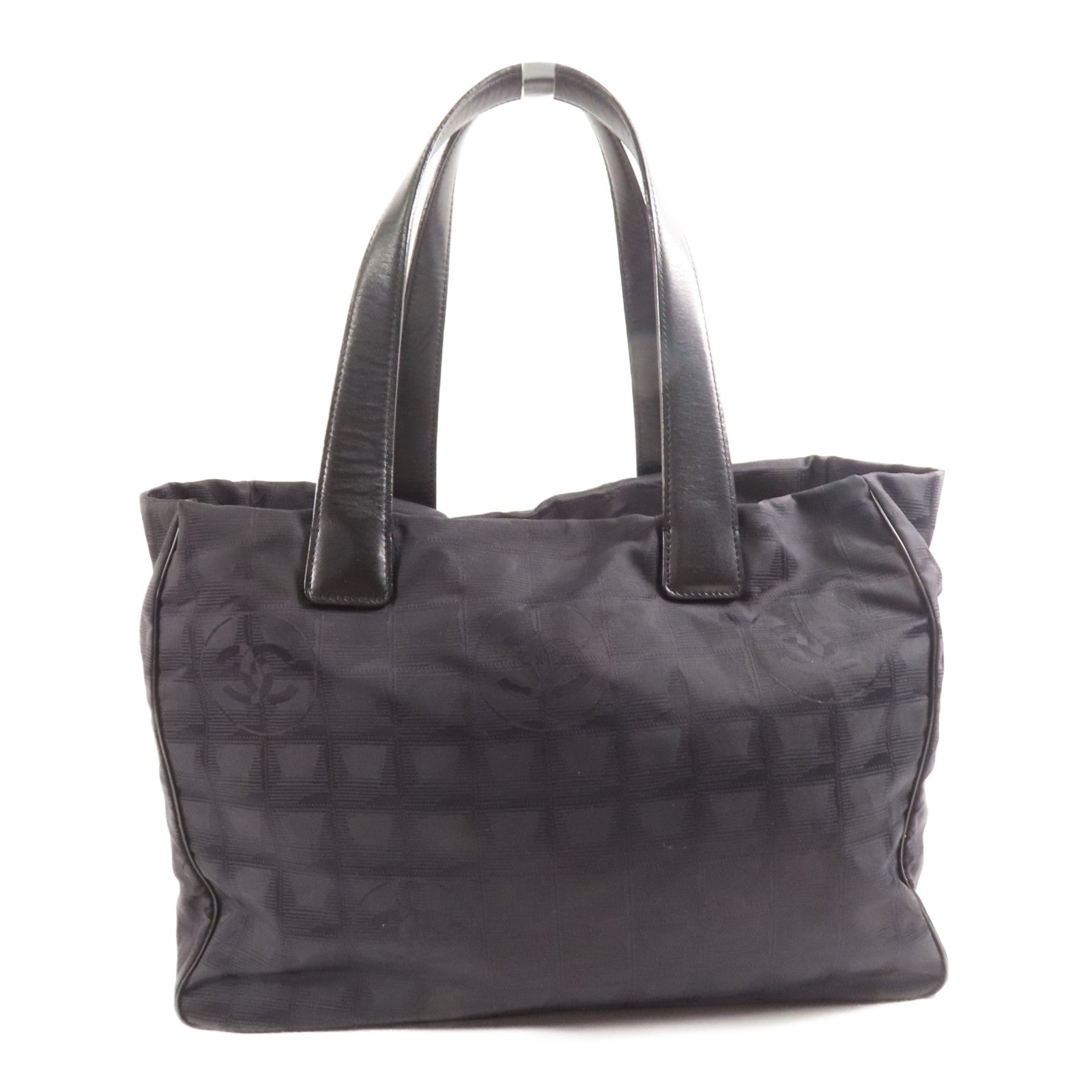 CHANEL 尼龍New Travel Line Tote金扣肩背袋/手挽袋