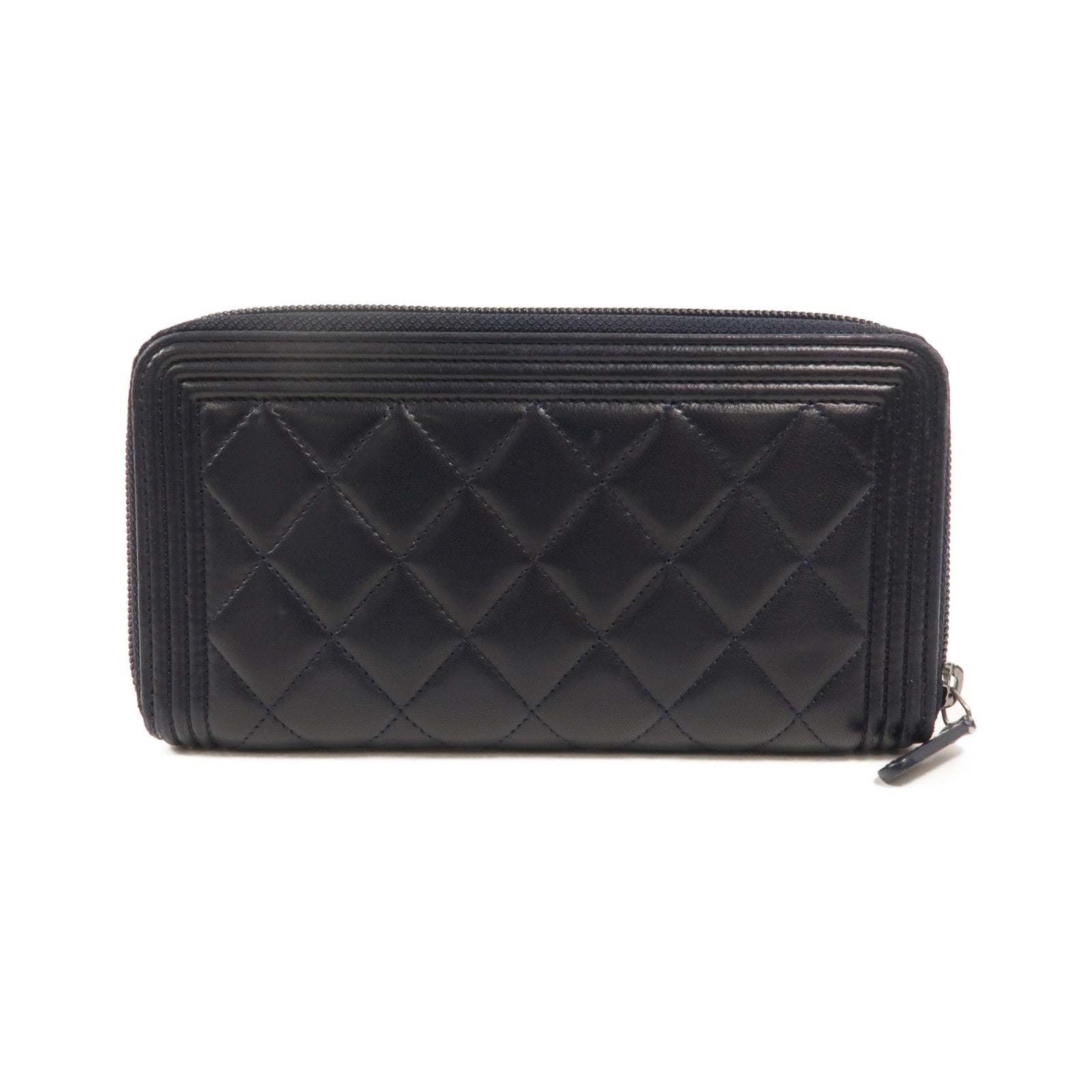 CHANEL 羊皮皮革Boy Long Wallet長錢包