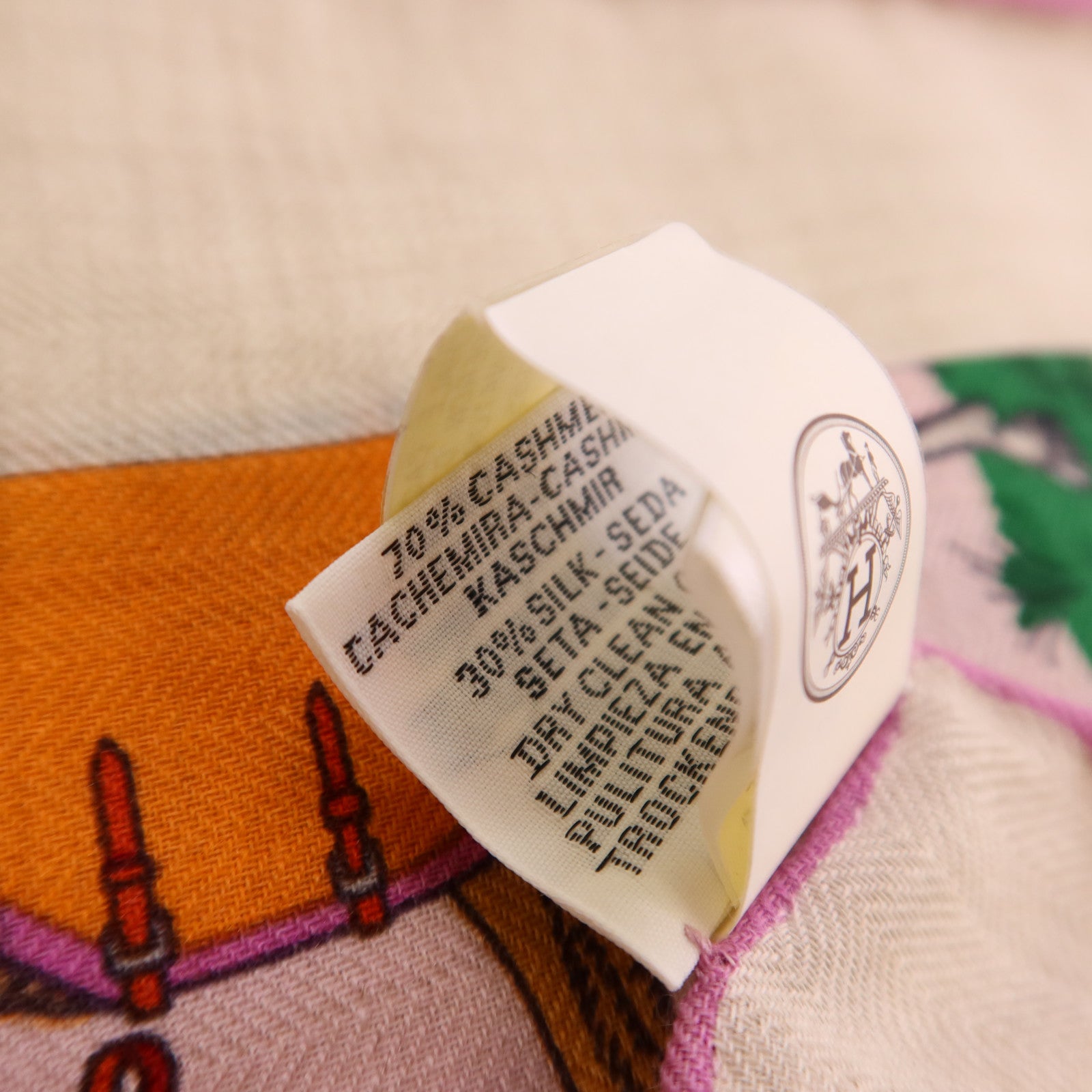HERMES 羊絨/絲質Mors A Jouets Bandana Shawl 140絲巾