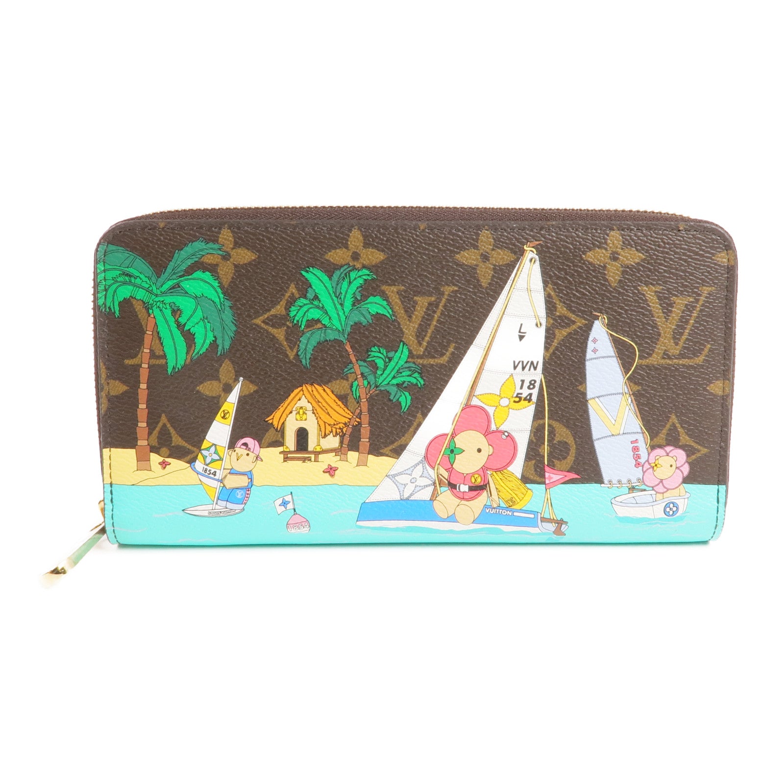 LOUIS VUITTON 【激減優惠】Monogram Vivienne Holiday Zippy Wallet金扣長錢包