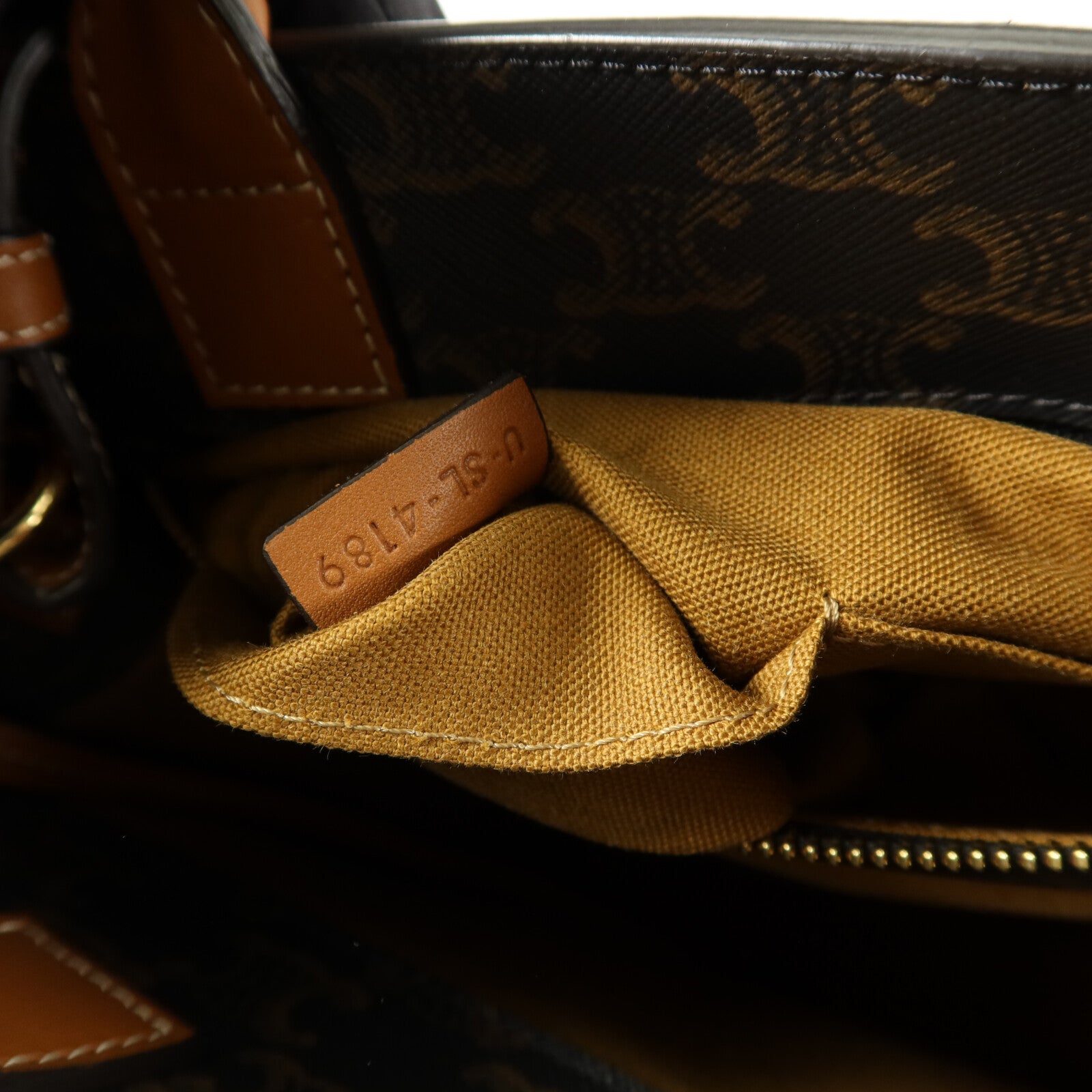 CELINE 塗層帆布Triomphe Cabas Vertical Large Tote手挽肩背兩用袋